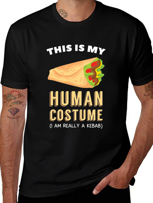 Kebab Costume Graphic Tee - Funny Foodie T-Shirt