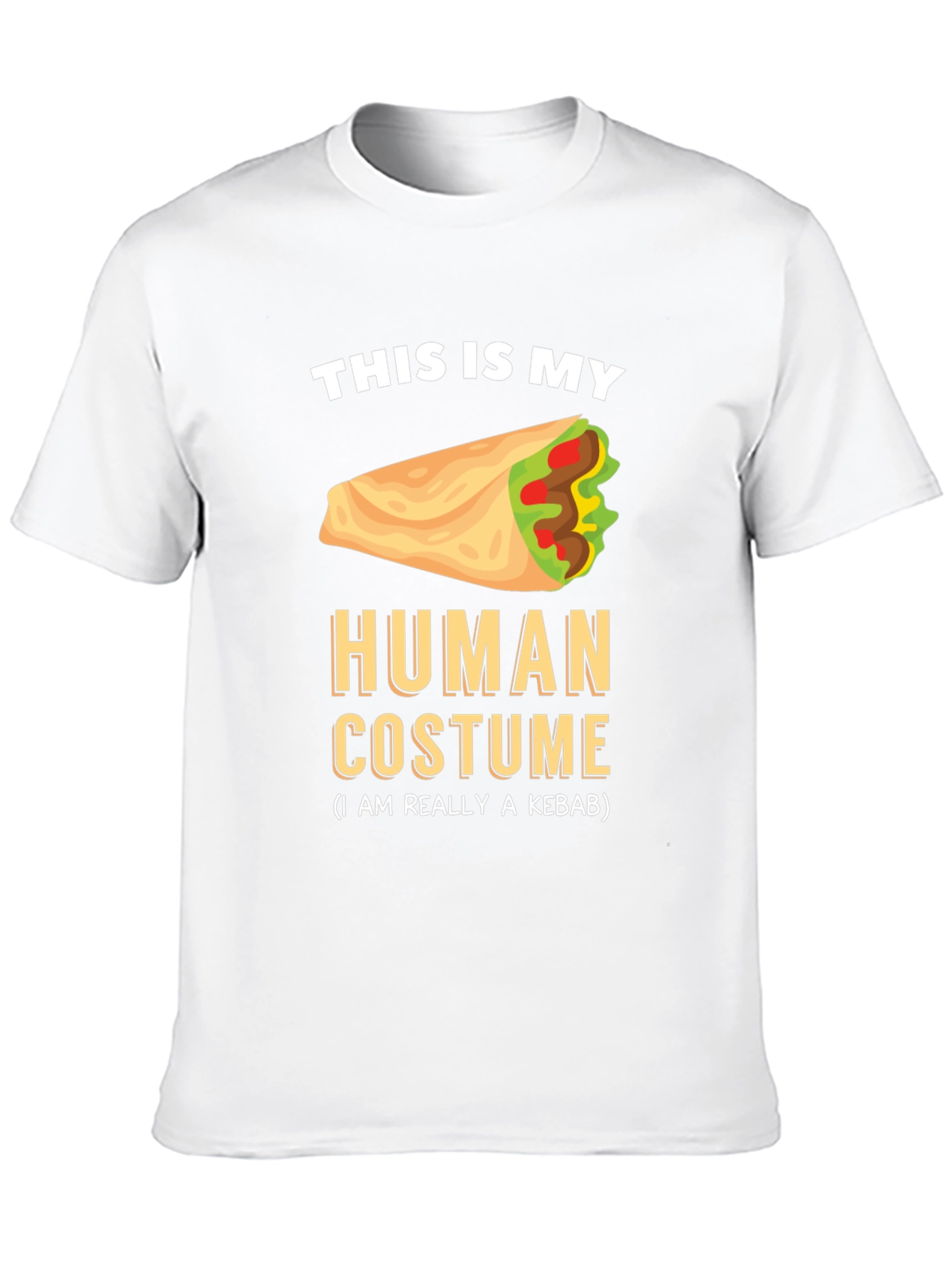 Kebab Costume Graphic Tee - Funny Foodie T-Shirt