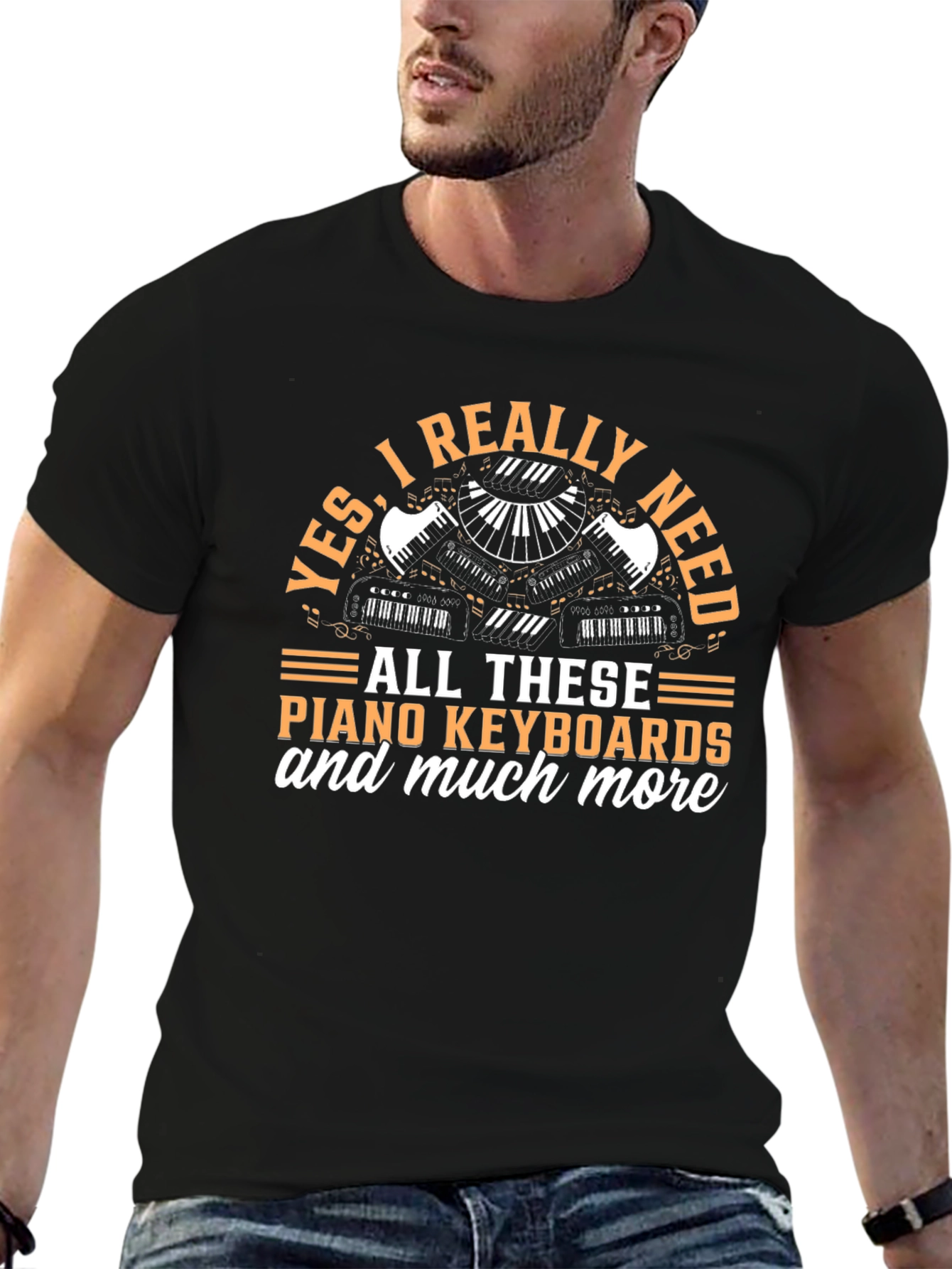 Funny Piano Keyboard T-Shirt