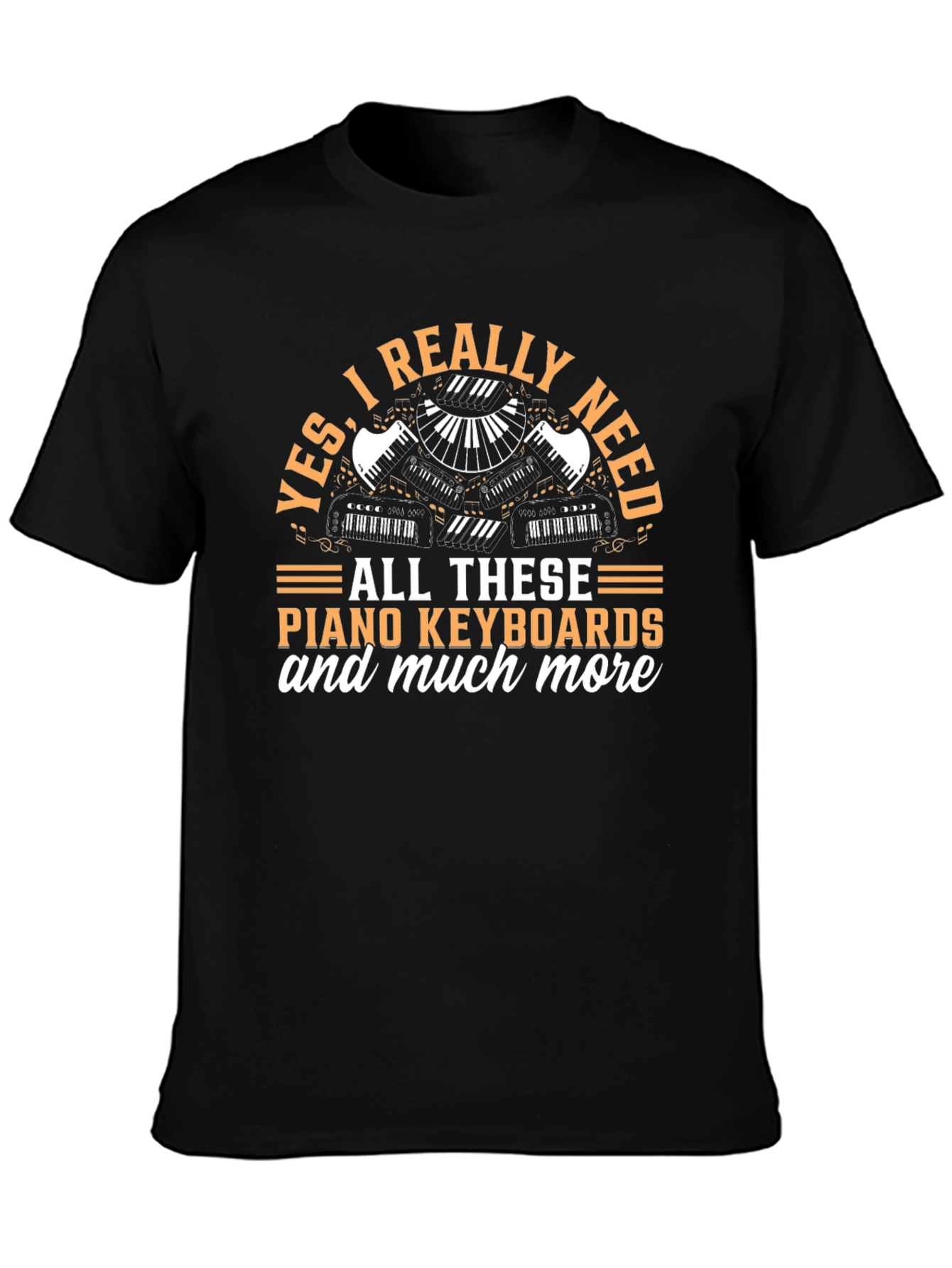 Funny Piano Keyboard T-Shirt