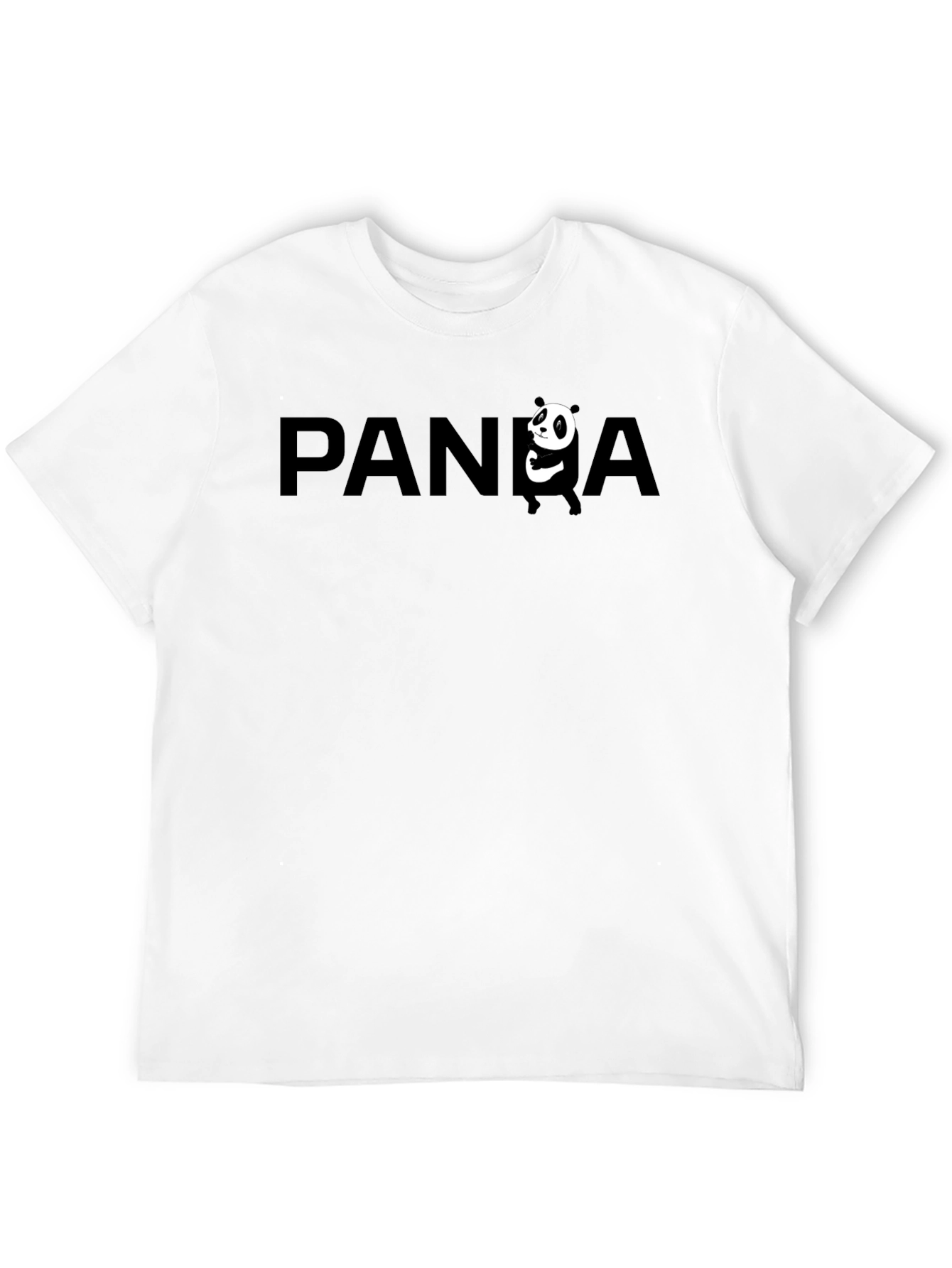 PANDA Graphic T-Shirt - Casual Black Tee
