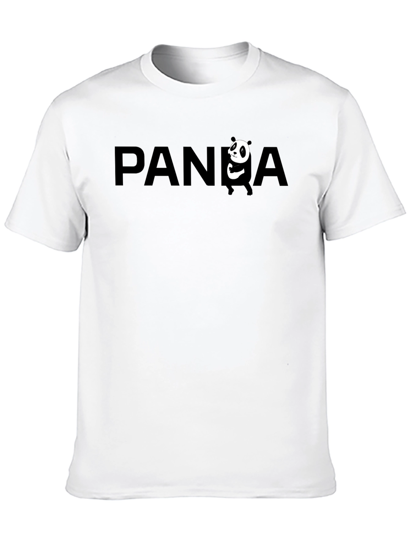 PANDA Graphic T-Shirt - Casual Black Tee
