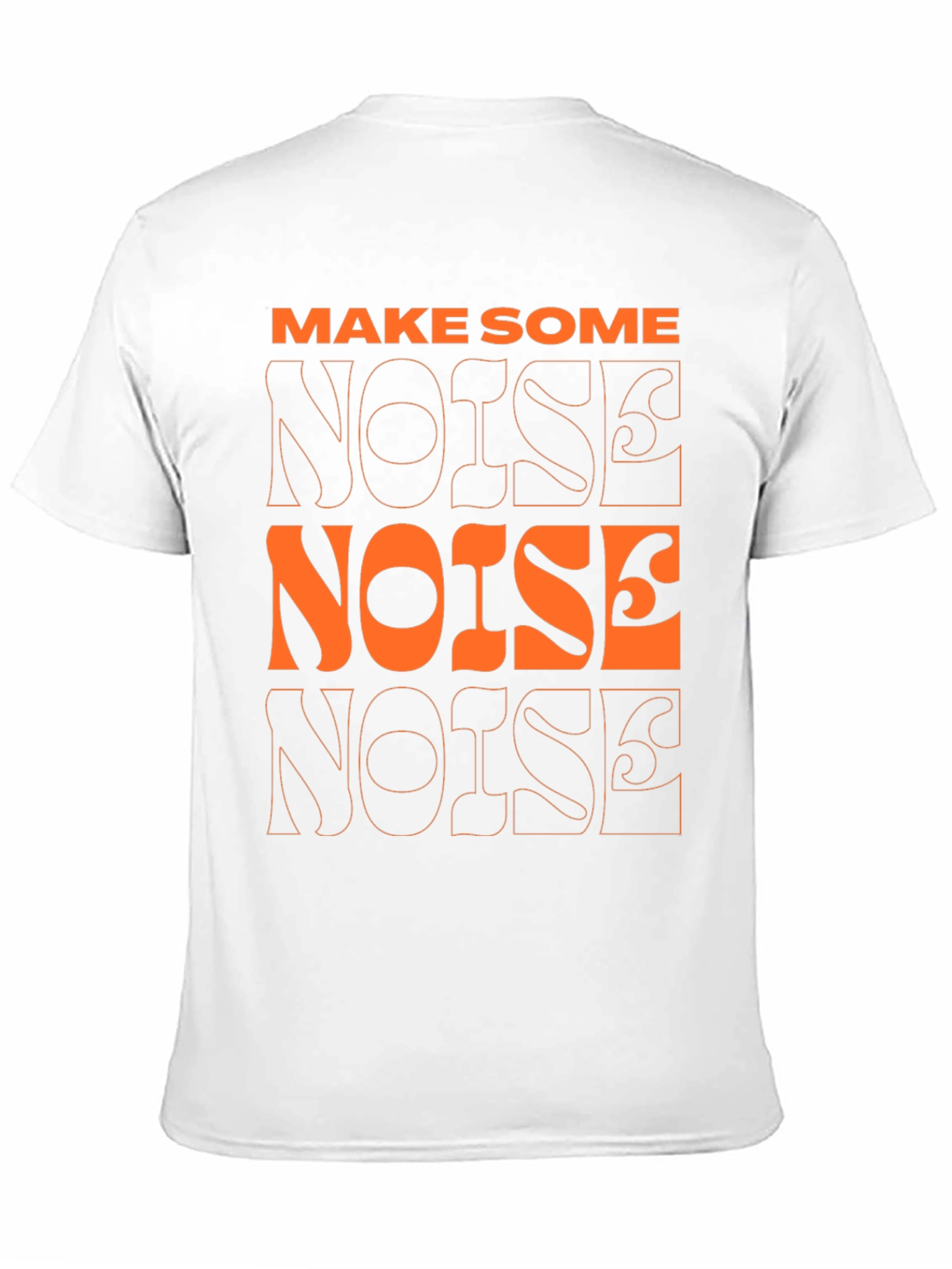 Make Some Noise Graphic Tee - Modern Black T-Shirt