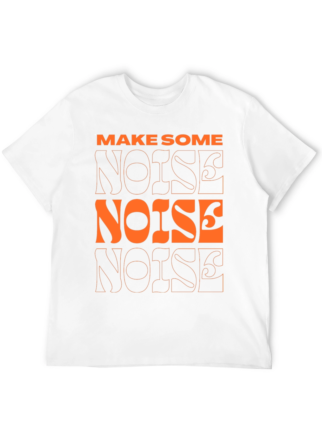 Make Some Noise Graphic Tee - Modern Black T-Shirt