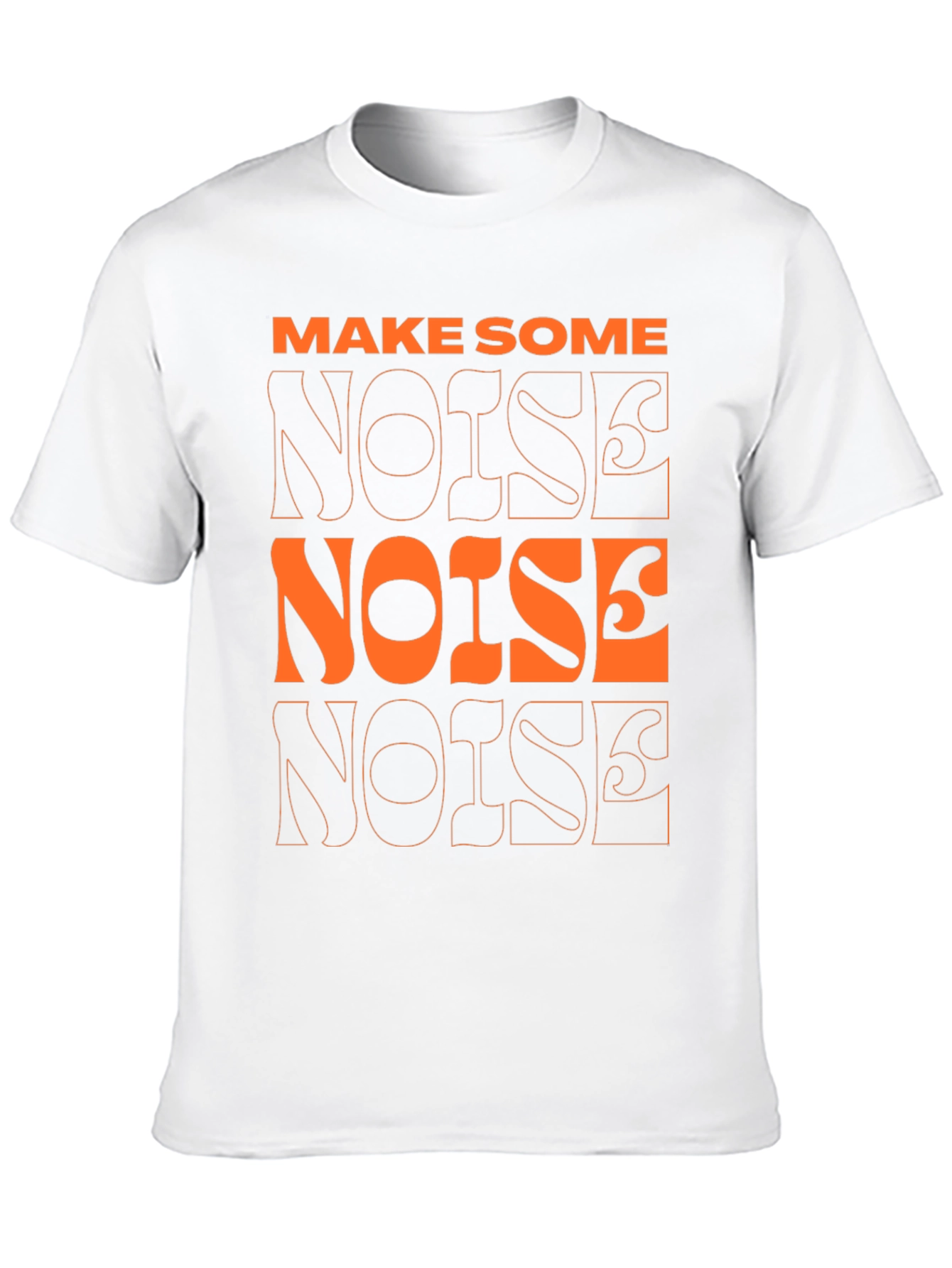 Make Some Noise Graphic Tee - Modern Black T-Shirt
