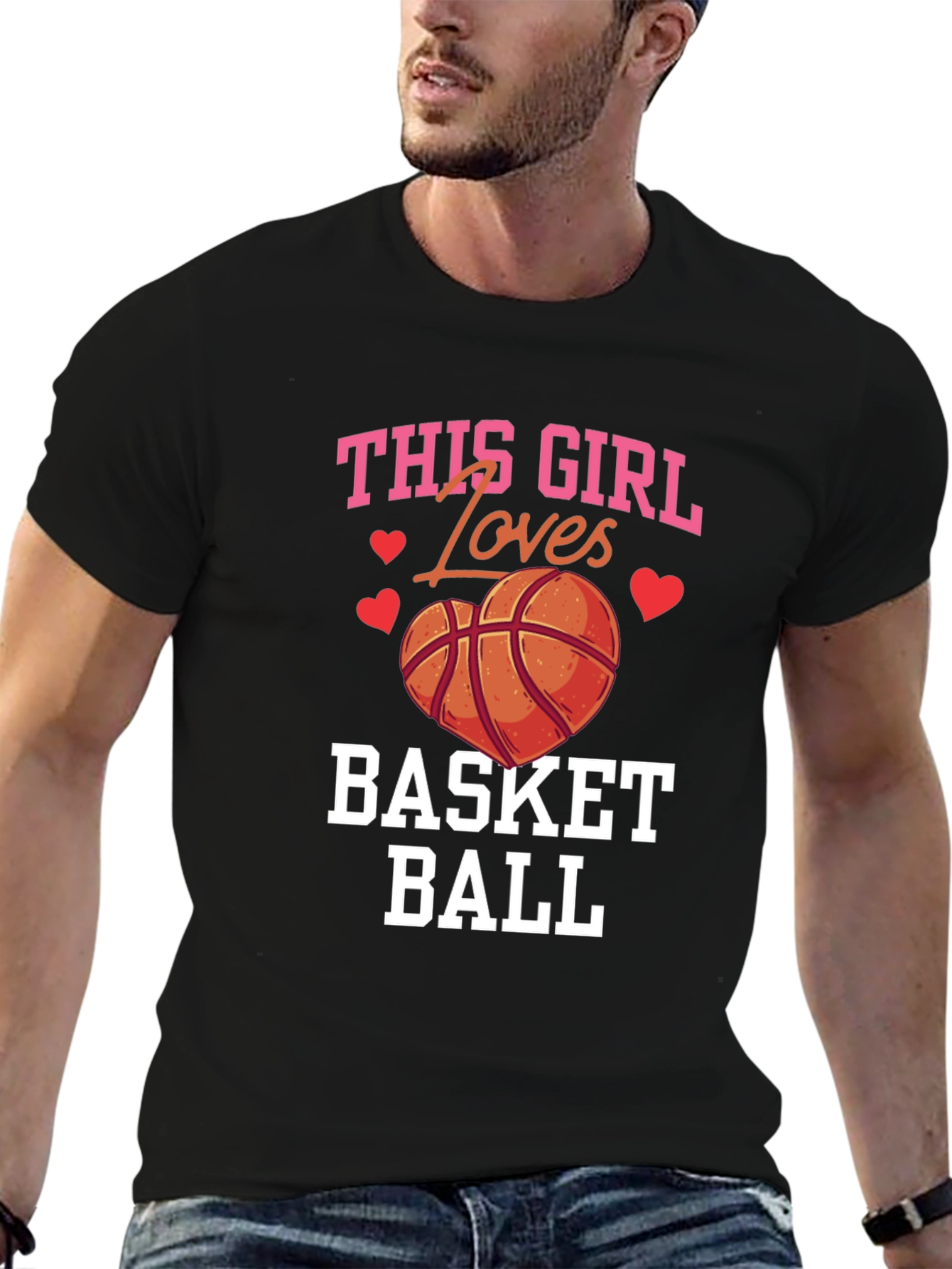 Basketball Lover T-Shirt: This Girl Loves Basketball