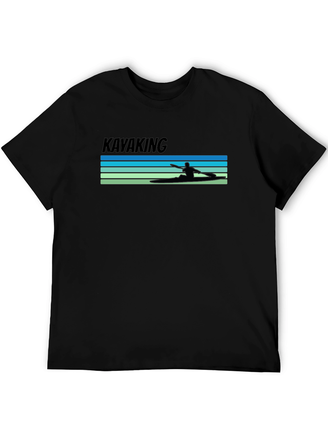 Kayaking Tee: Retro Paddler Design
