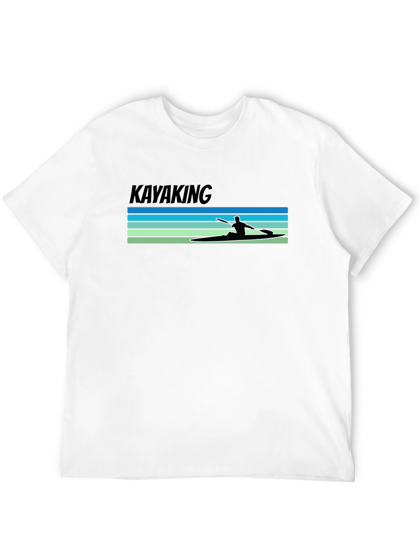 Kayaking Tee: Retro Paddler Design