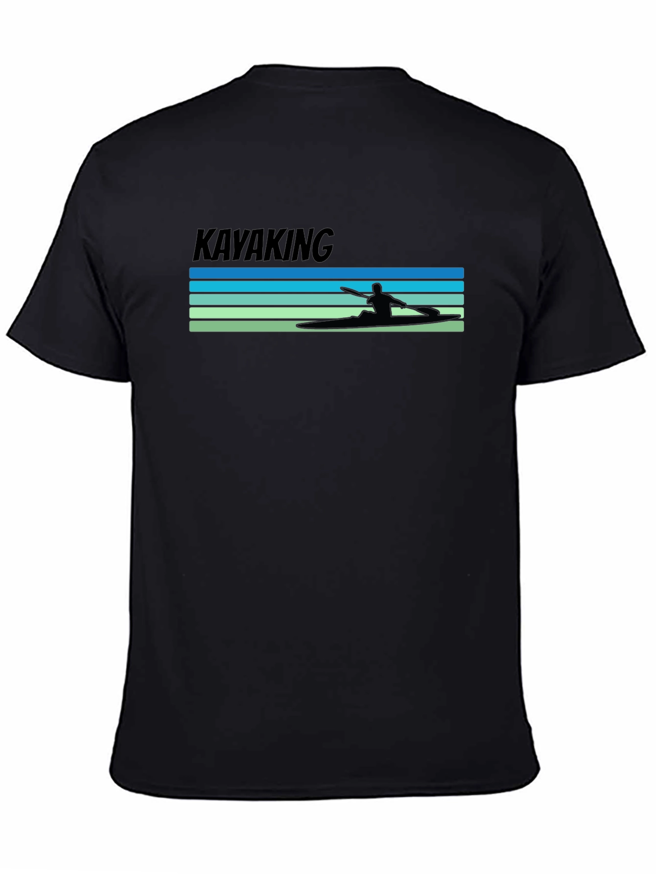 Kayaking Tee: Retro Paddler Design