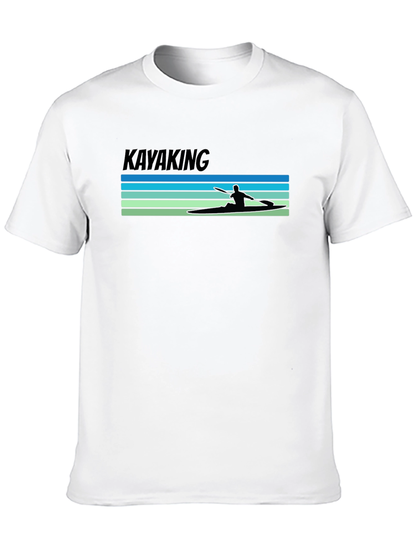 Kayaking Tee: Retro Paddler Design