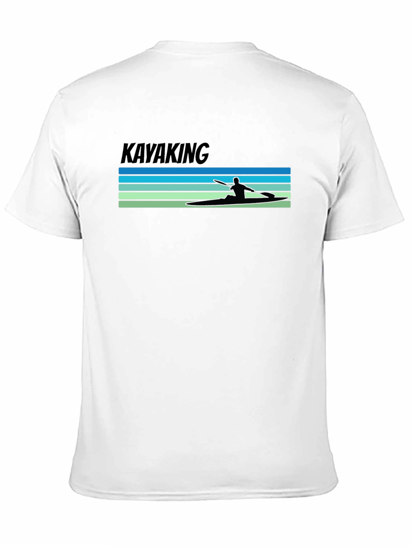 Kayaking Tee: Retro Paddler Design