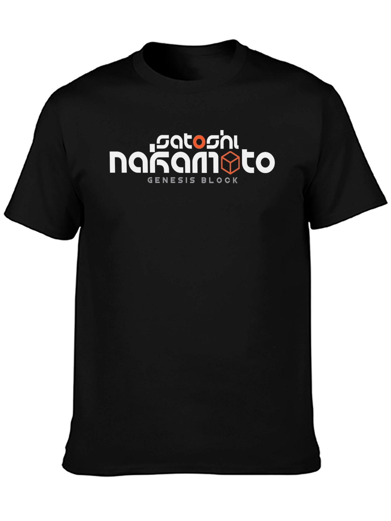 Satoshi Nakamoto Genesis Block Black T-Shirt