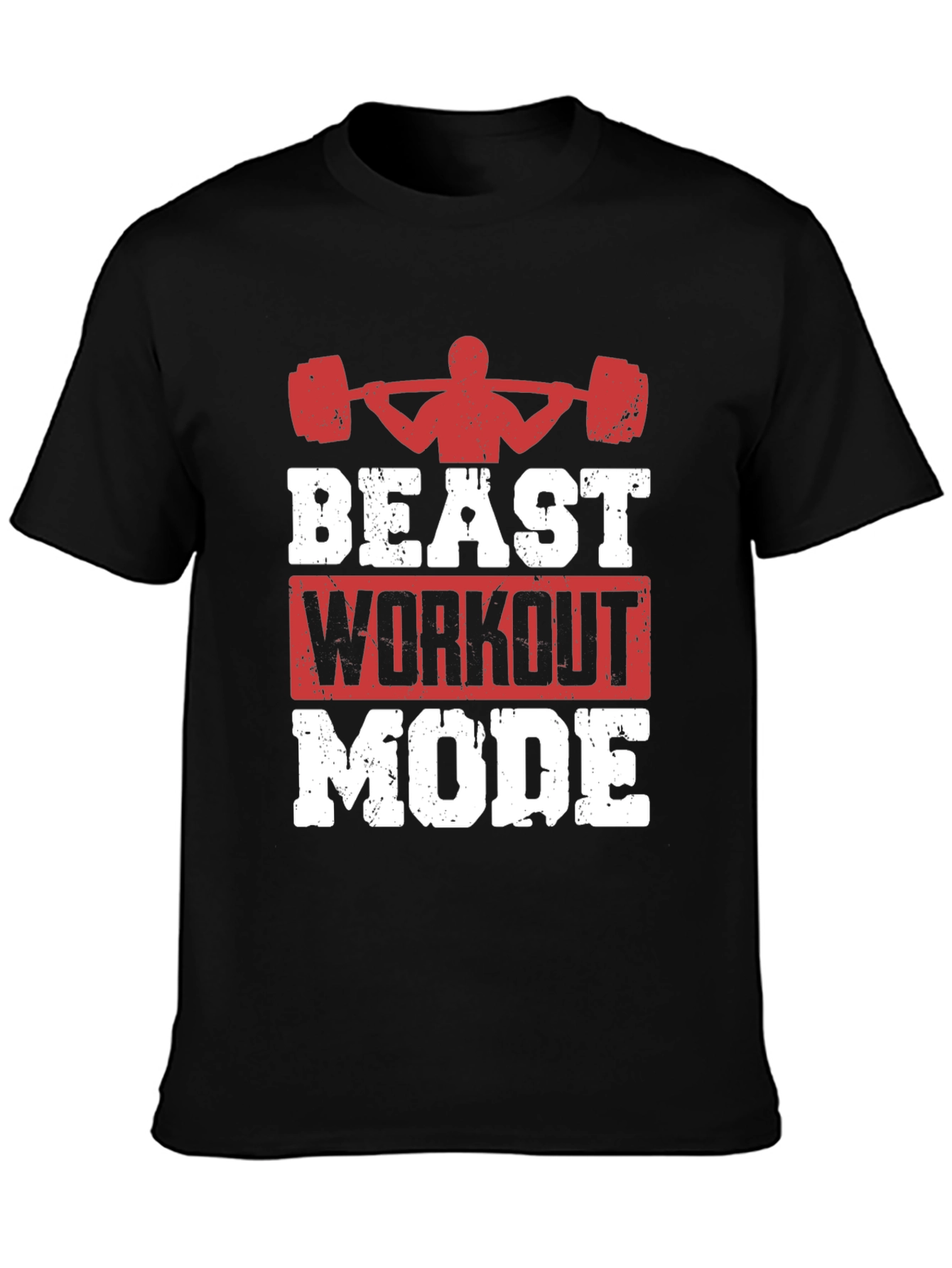 Beast Workout Mode Graphic Tee - Gym Motivation