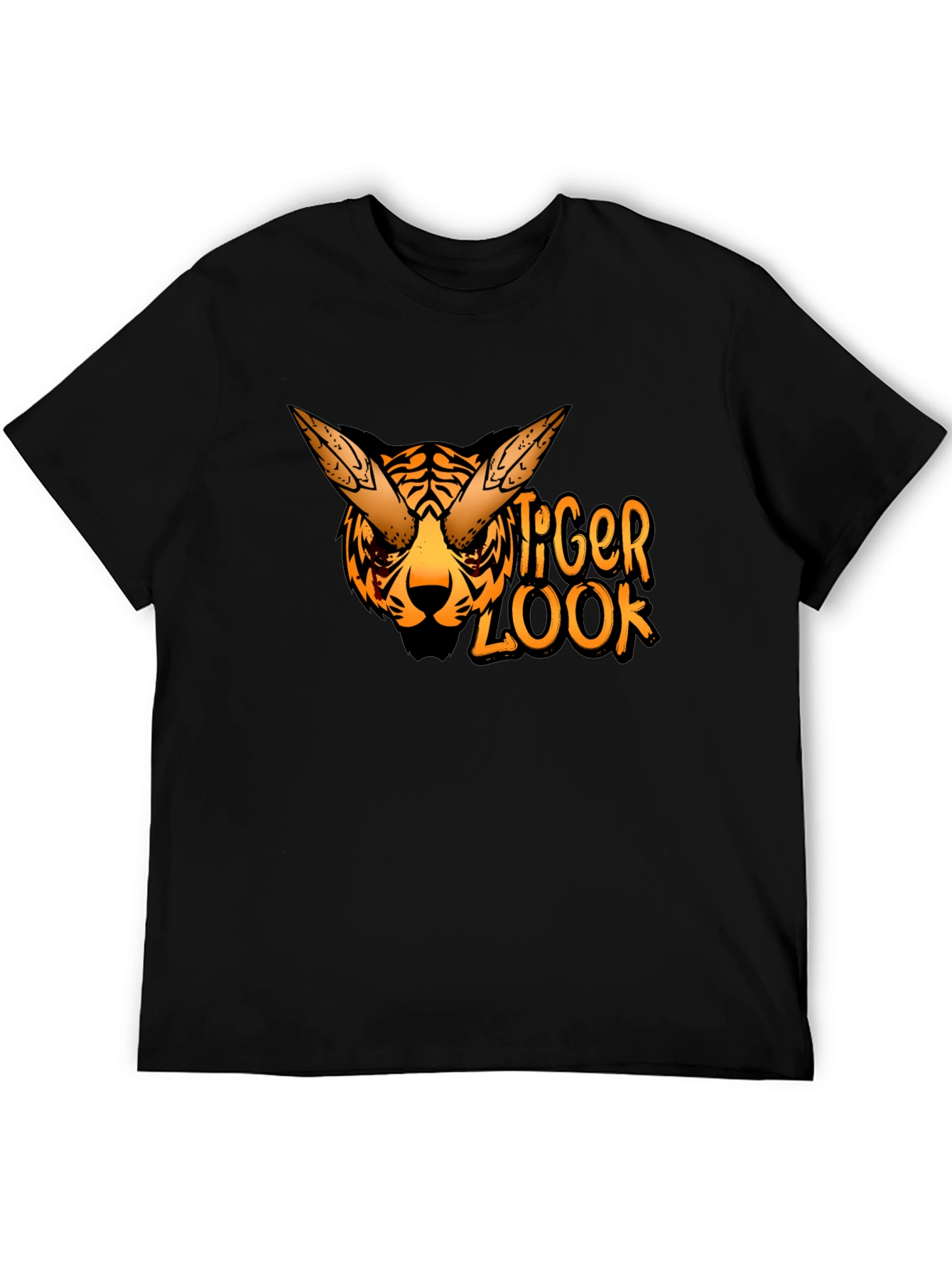 Tiger Look Graphic Tee - Cool Animal Design