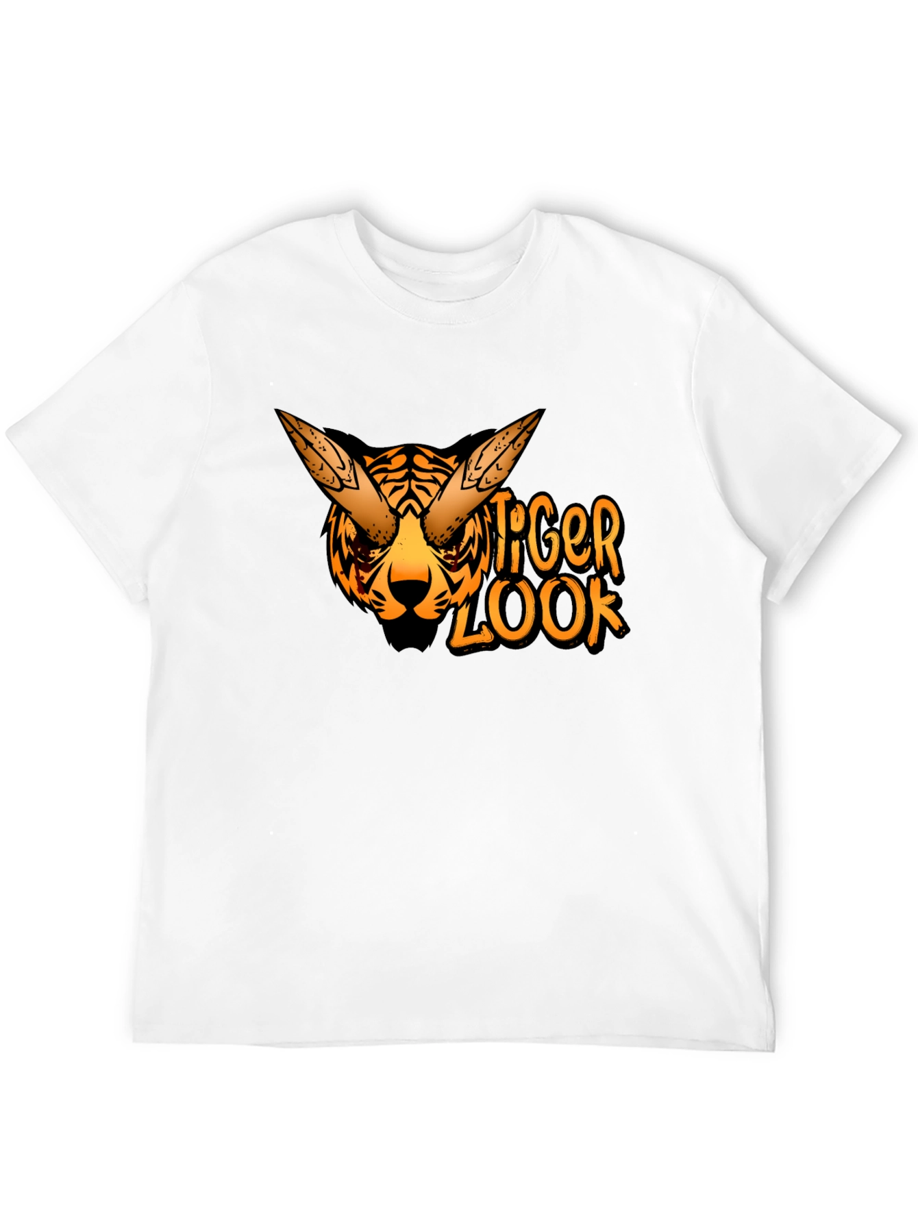 Tiger Look Graphic Tee - Cool Animal Design