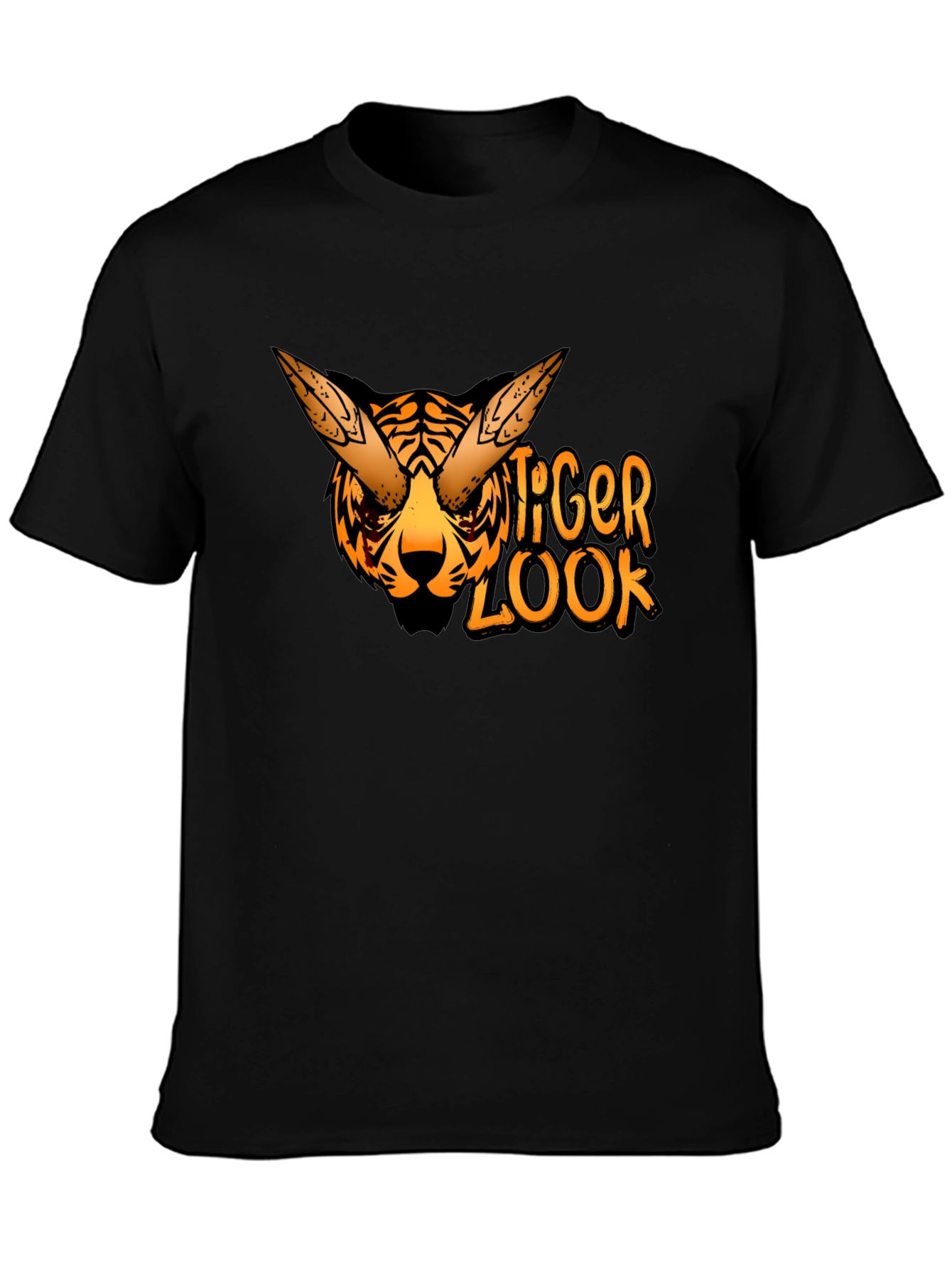 Tiger Look Graphic Tee - Cool Animal Design