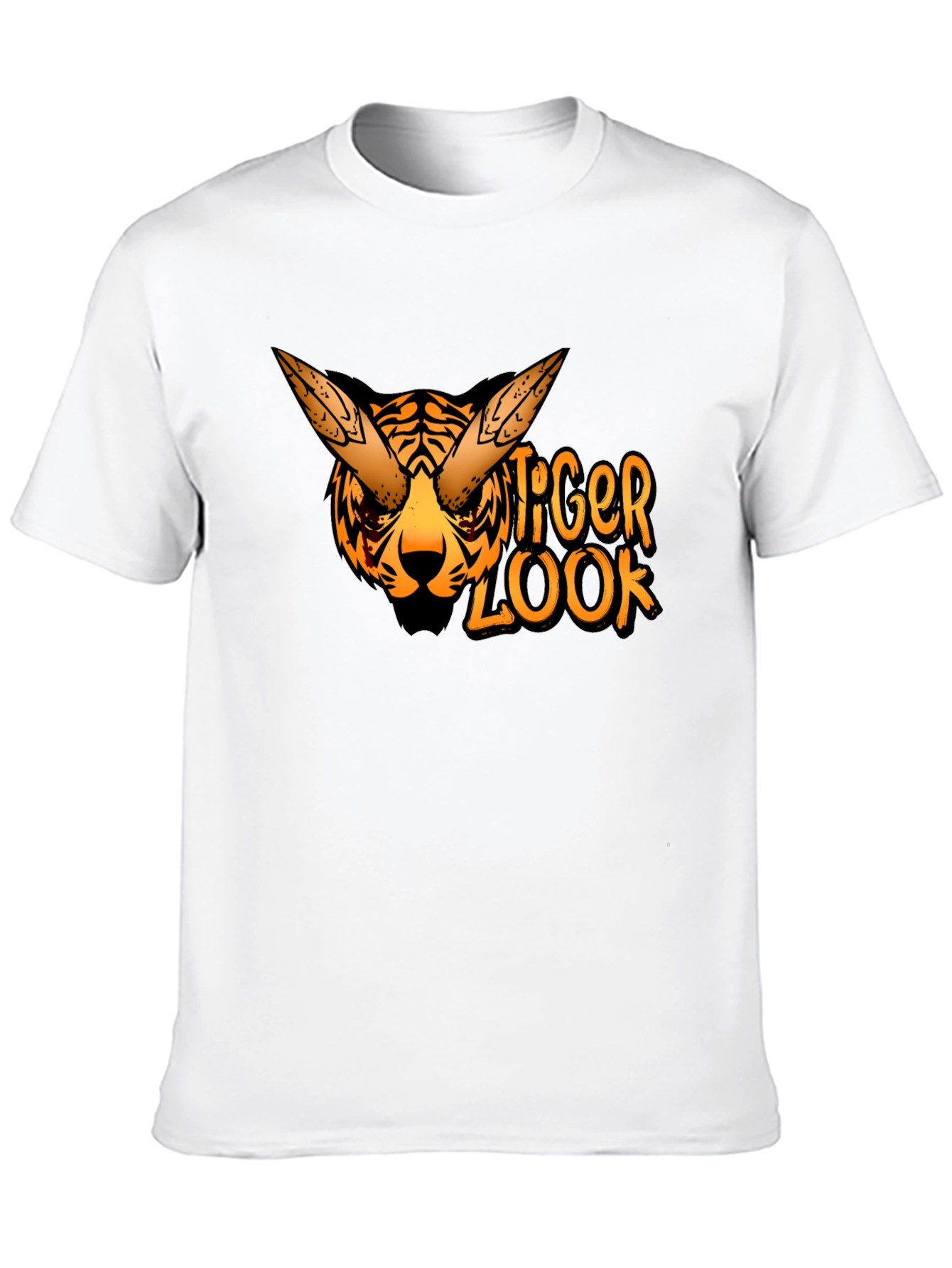 Tiger Look Graphic Tee - Cool Animal Design