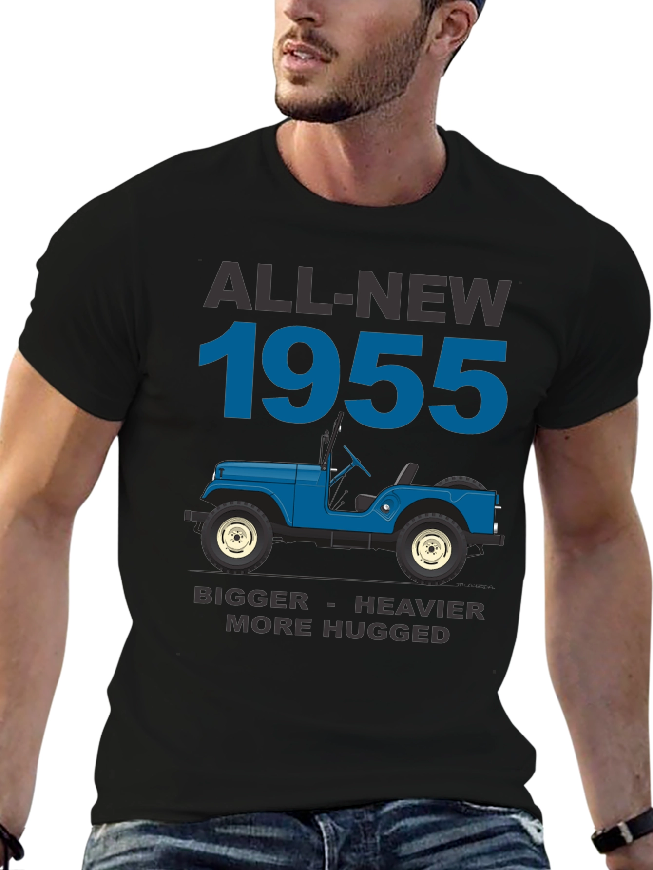 All-New 1955 Retro Car Graphic T-Shirt