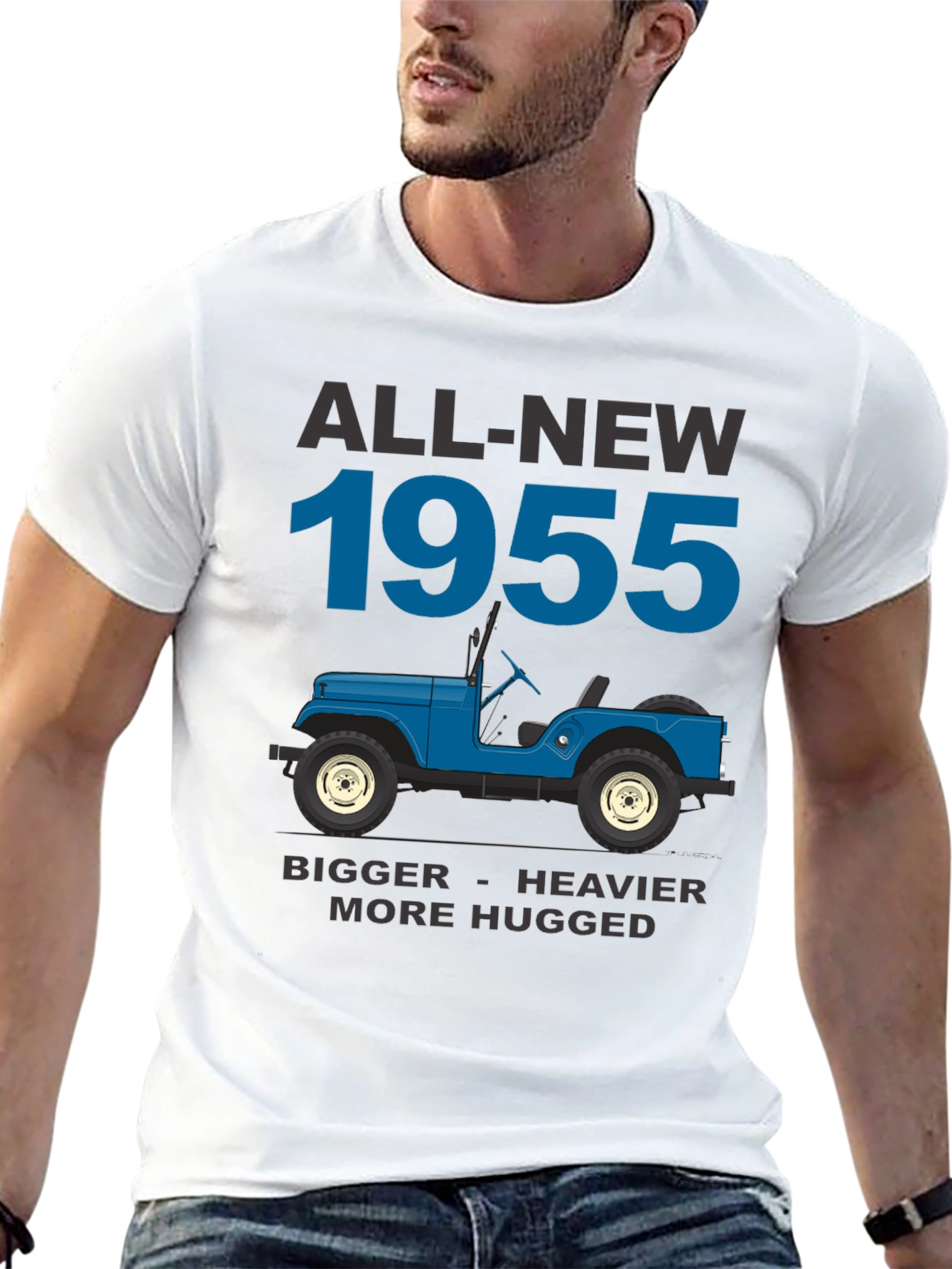 All-New 1955 Retro Car Graphic T-Shirt