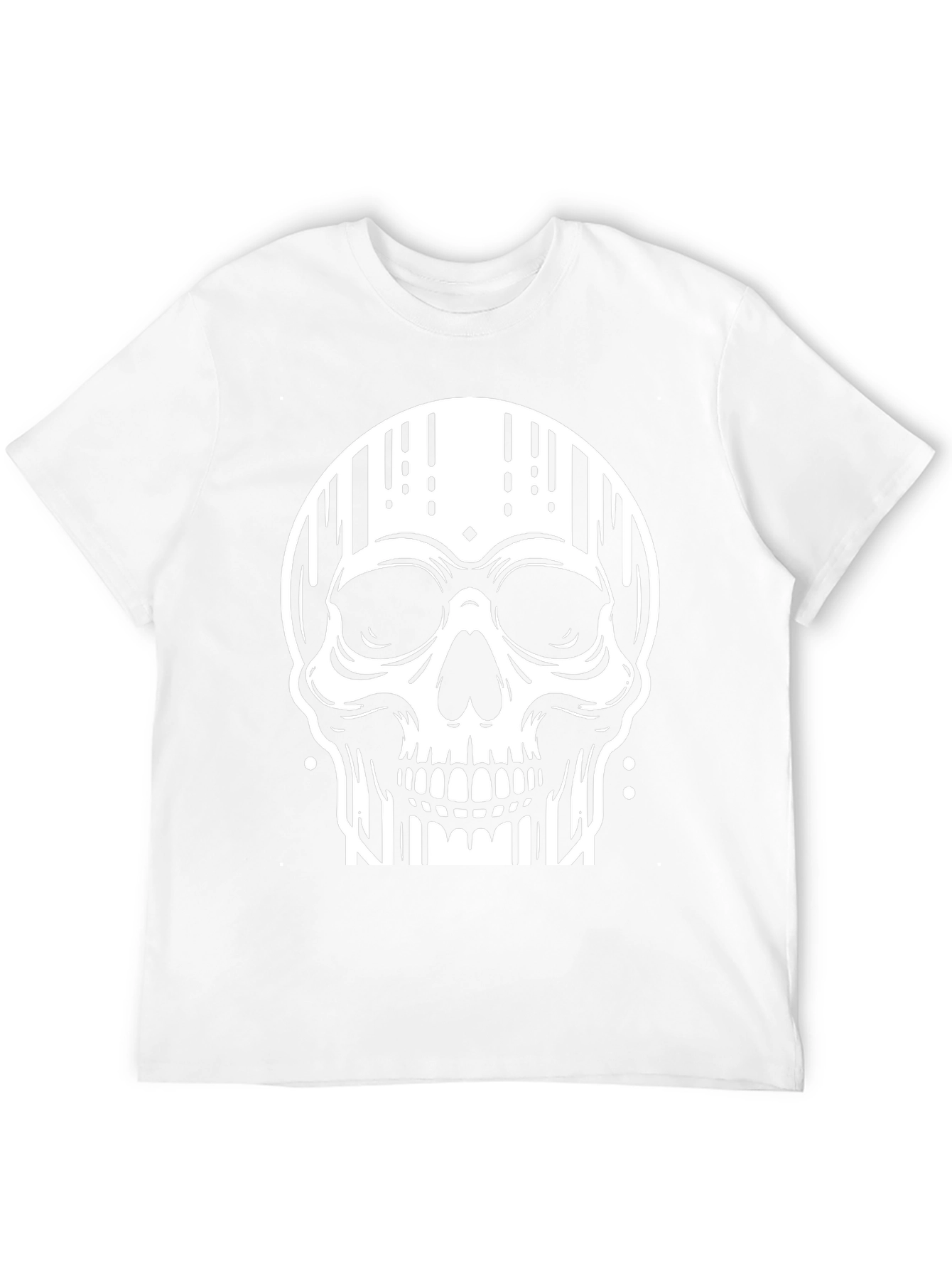 Edgy Skull Graphic Tee - Stylish Black Cotton T-Shirt