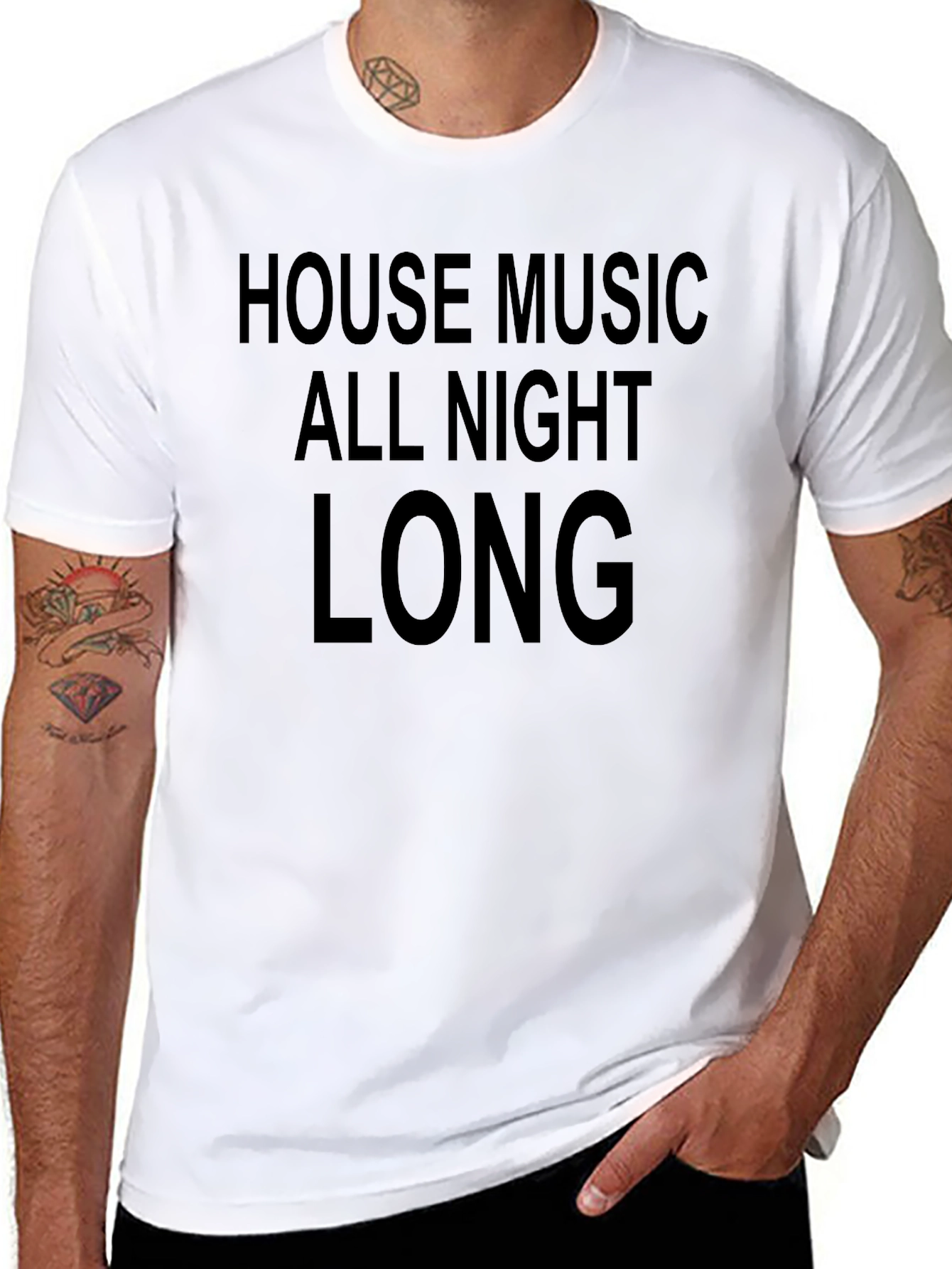 House Music All Night Long Graphic Tee