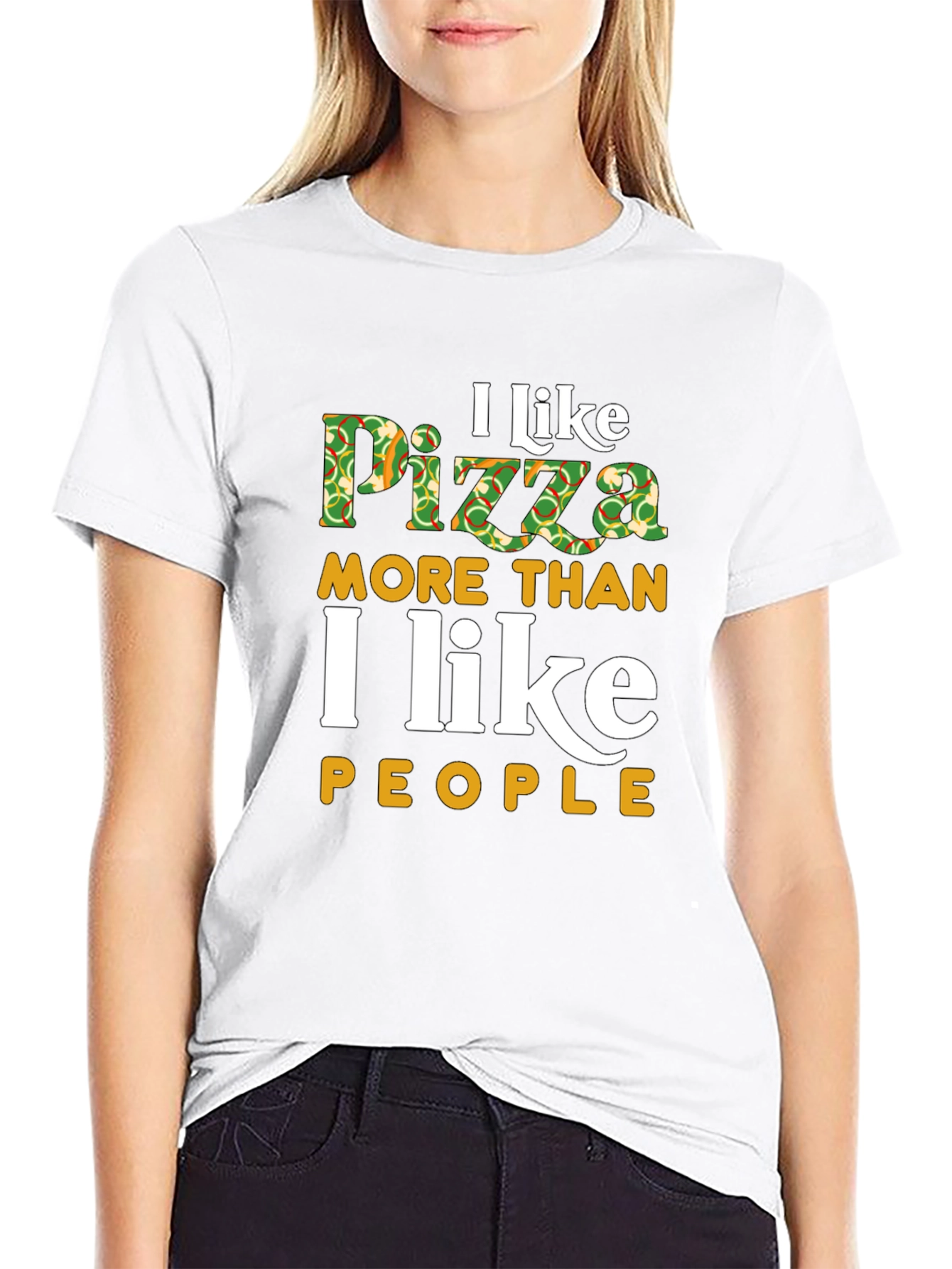 I Like Pizza More Than People T-Shirt