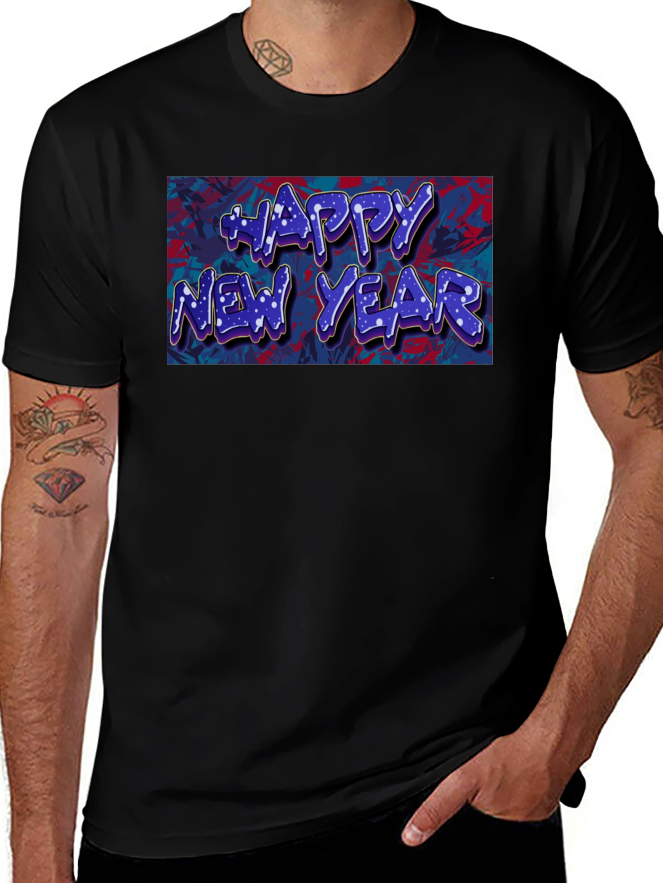 Happy New Year Graphic Tee - Stylish Celebration Shirt