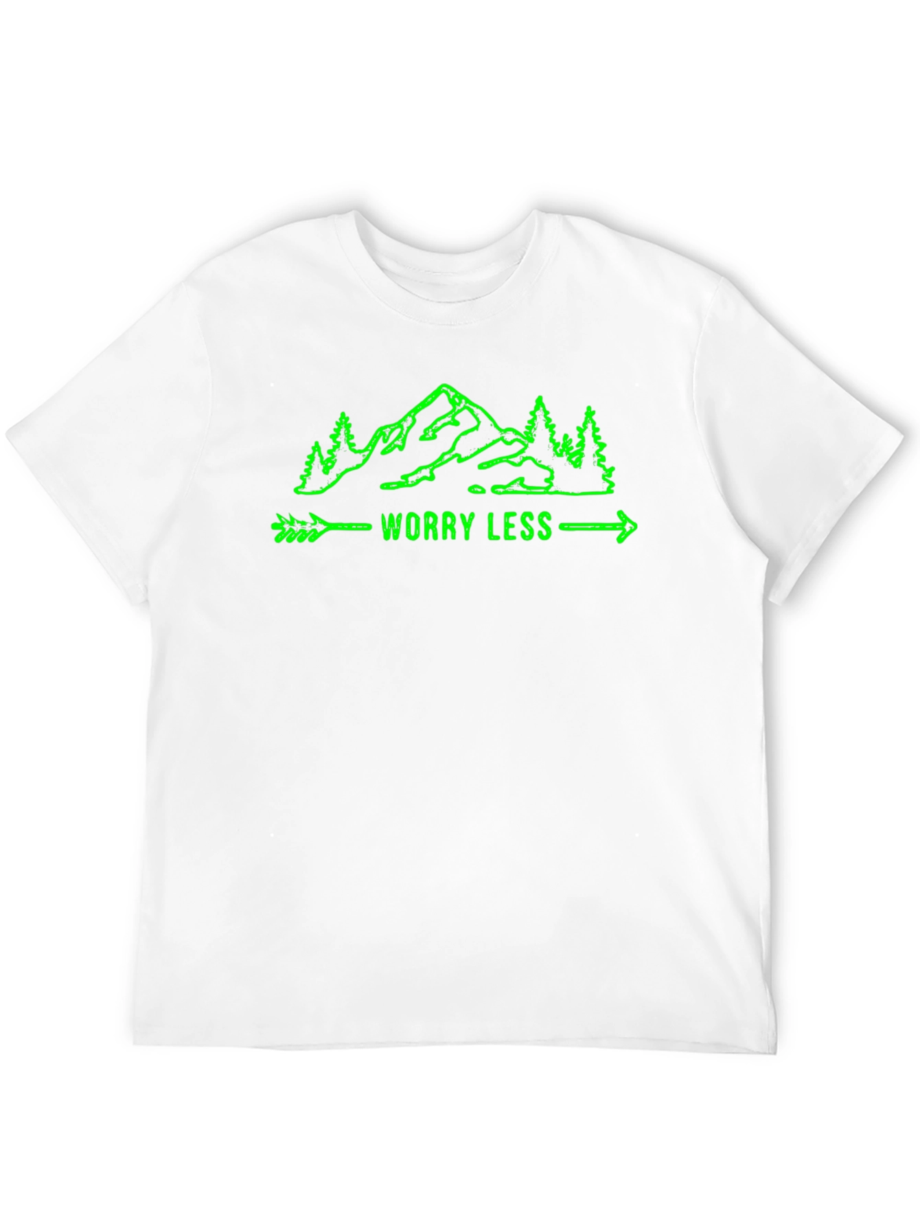 Worry Less Mountain Graphic T-Shirt