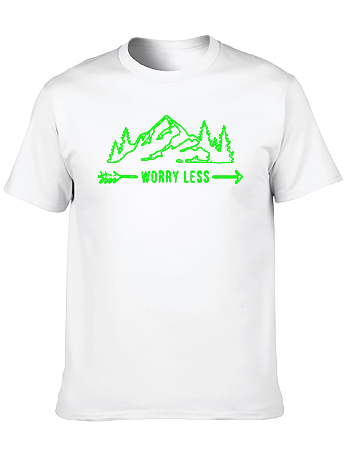 Worry Less Mountain Graphic T-Shirt
