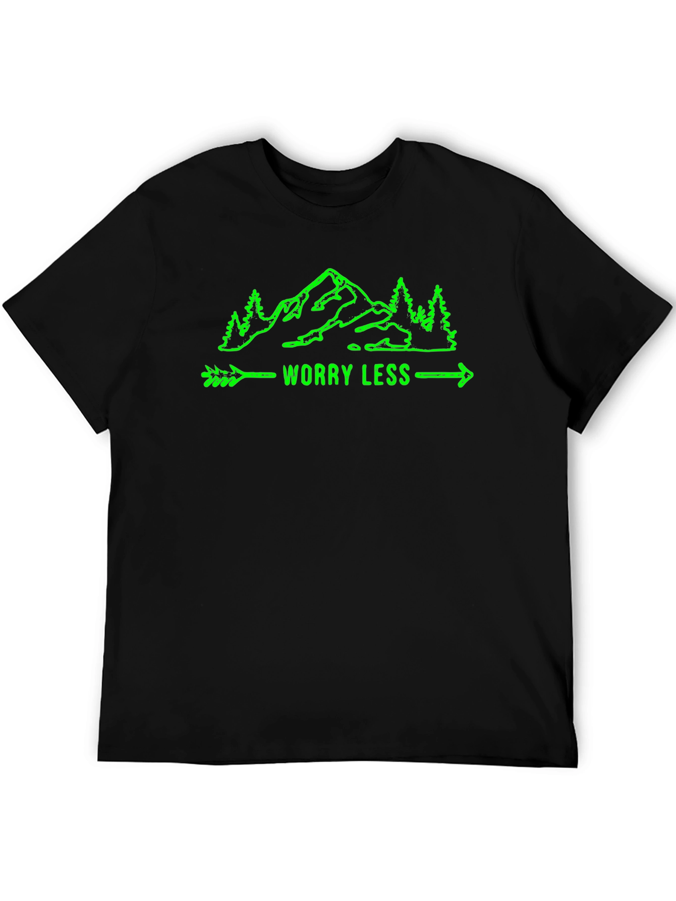 Worry Less Mountain Graphic T-Shirt