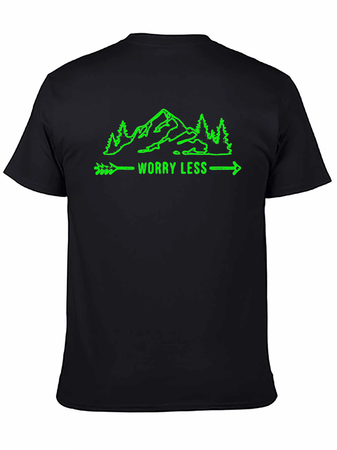 Worry Less Mountain Graphic T-Shirt