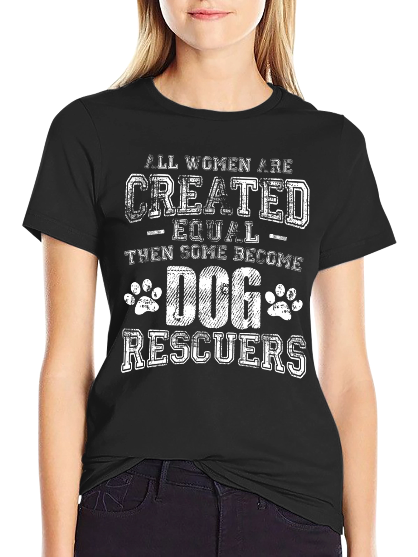 Dog Rescuer T-Shirt - Women Empowerment Tee
