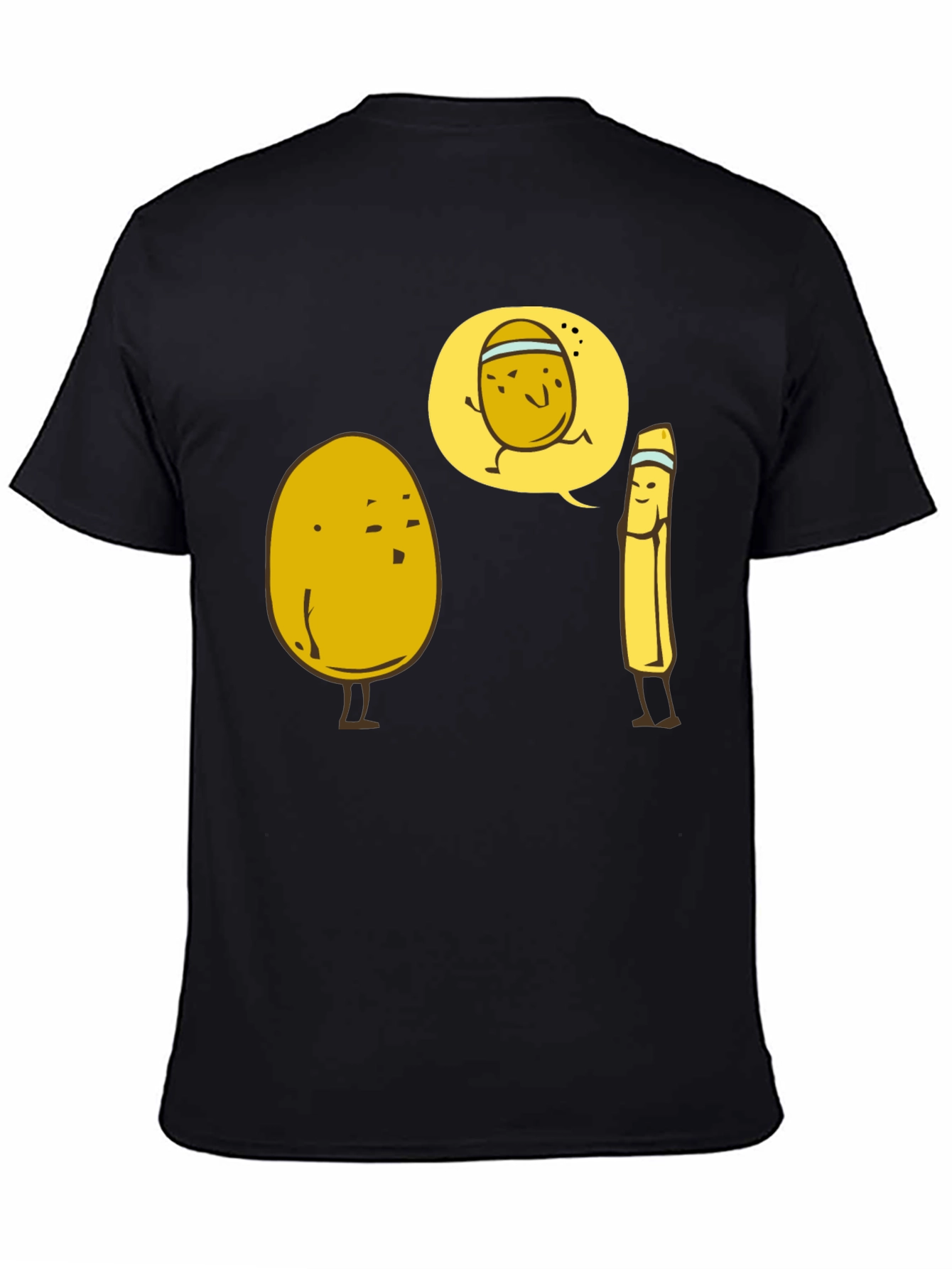 Funny Potato Running Joke Graphic T-Shirt