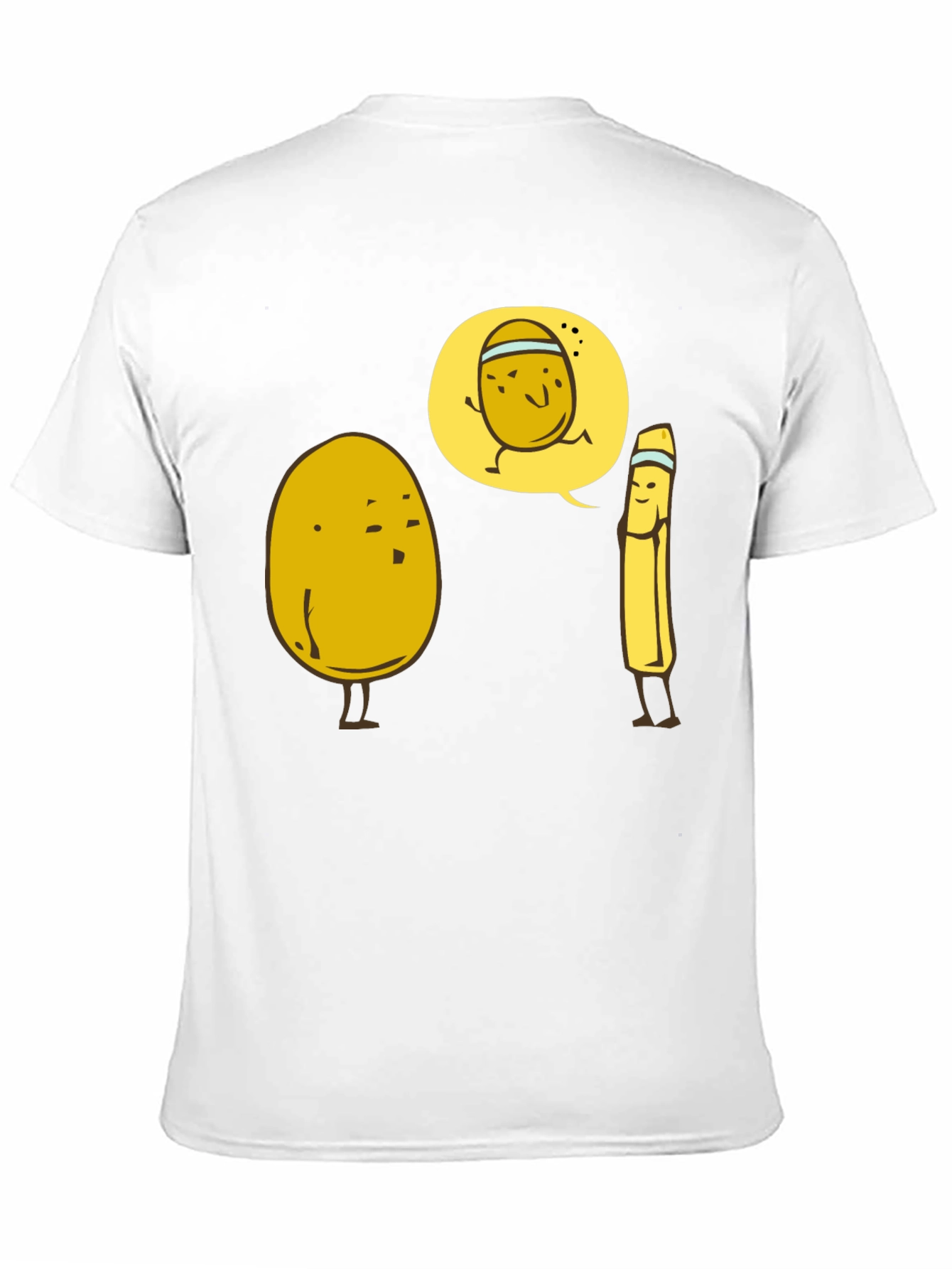 Funny Potato Running Joke Graphic T-Shirt