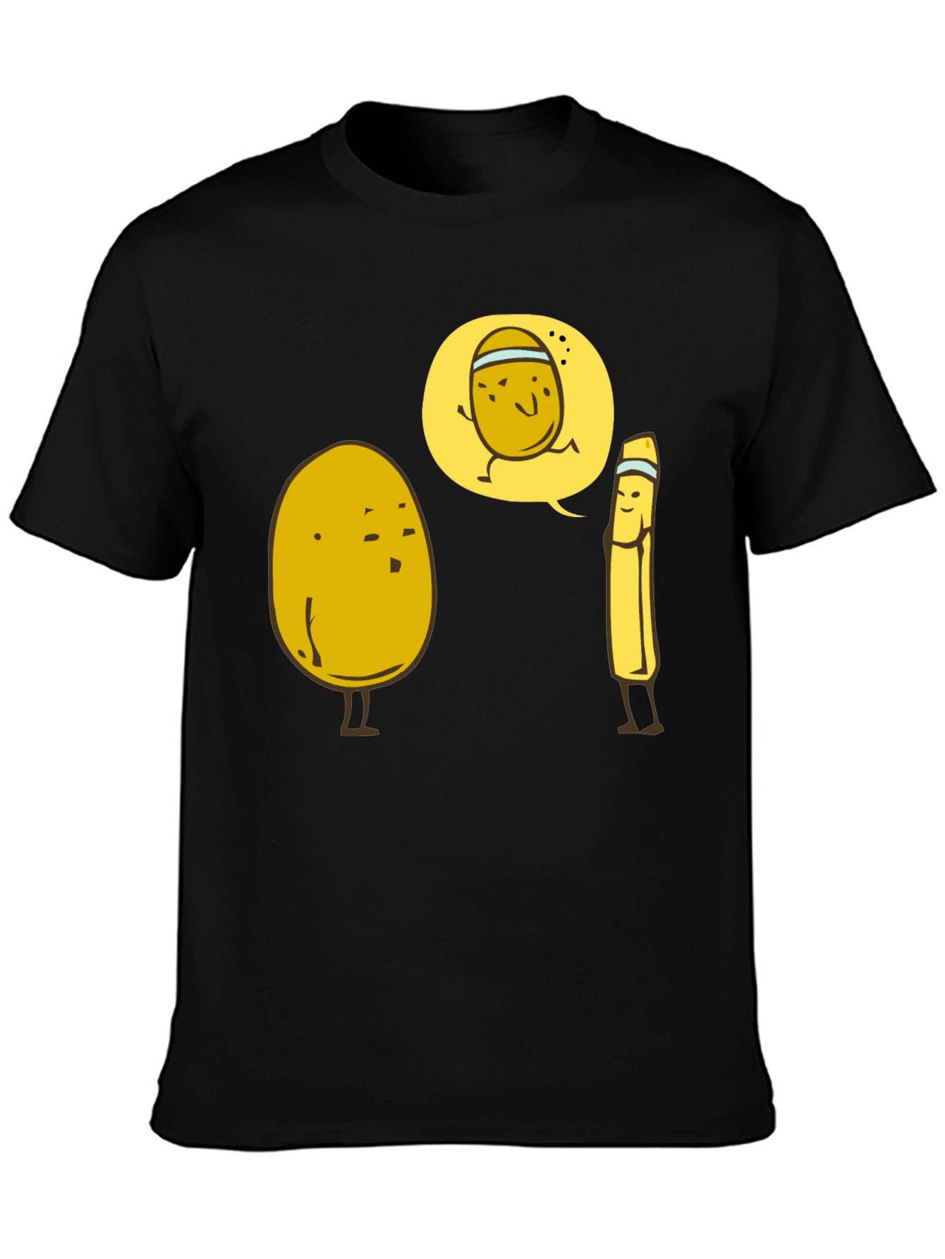 Funny Potato Running Joke Graphic T-Shirt