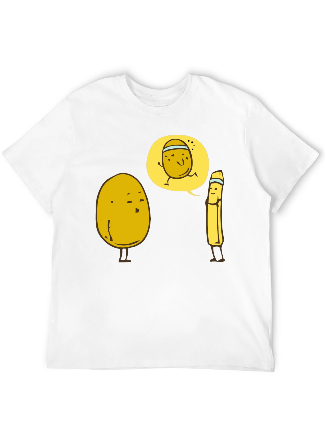 Funny Potato Running Joke Graphic T-Shirt