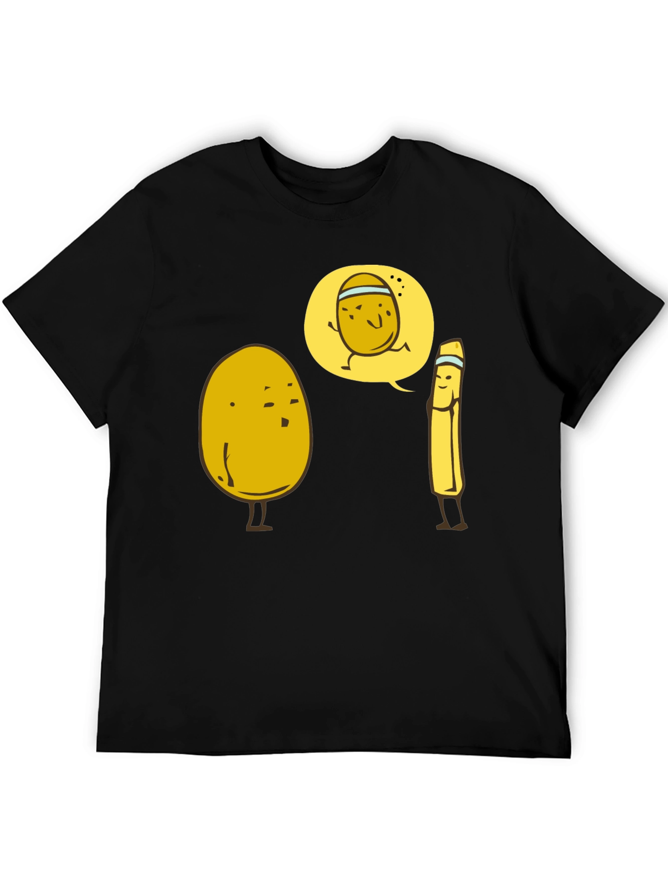 Funny Potato Running Joke Graphic T-Shirt