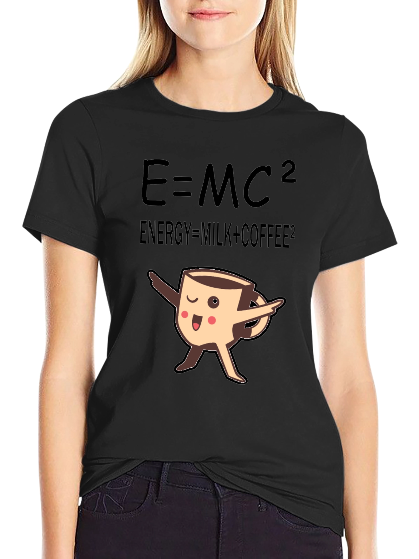 E=MC2 Coffee T-Shirt Funny Science Tee