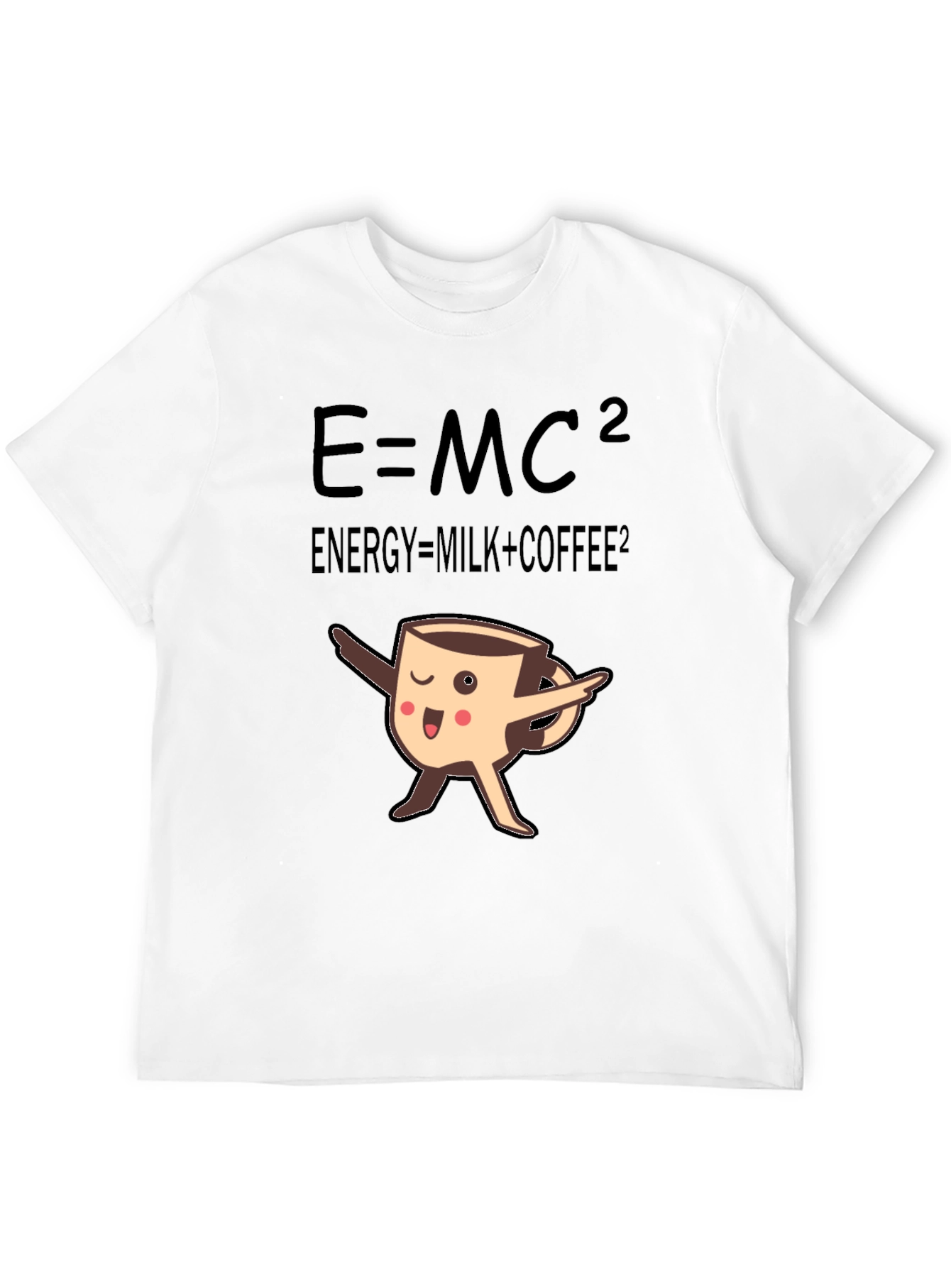 E=MC2 Coffee T-Shirt Funny Science Tee