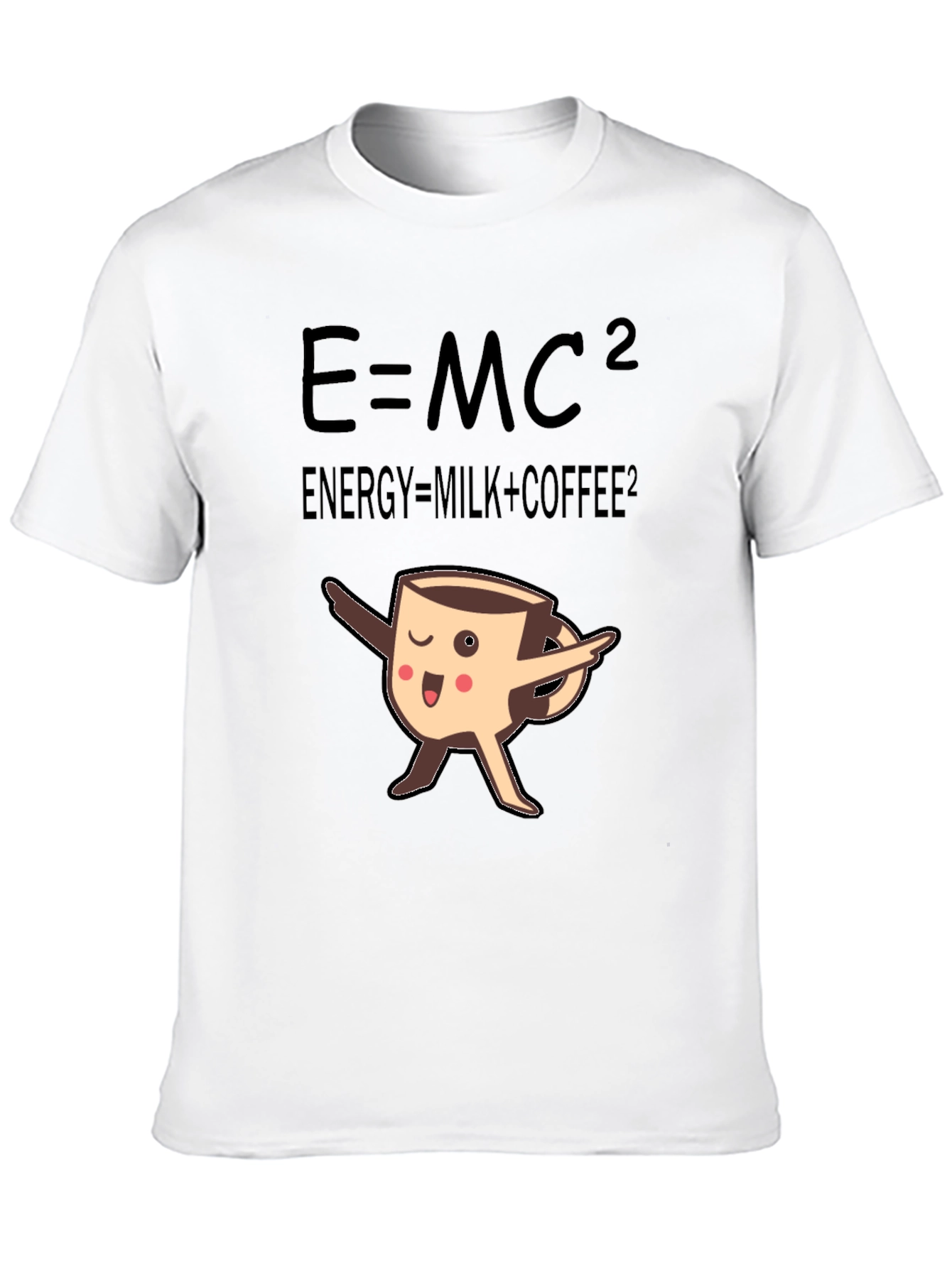 E=MC2 Coffee T-Shirt Funny Science Tee