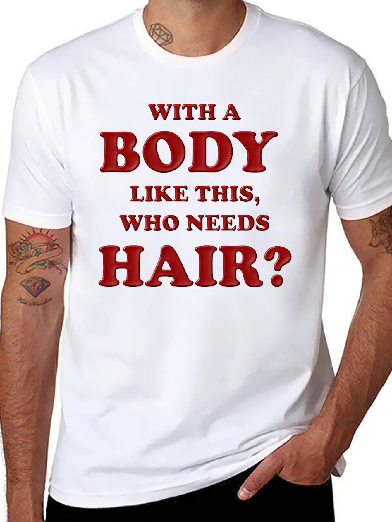 Humorous Baldness Acceptance T-Shirt