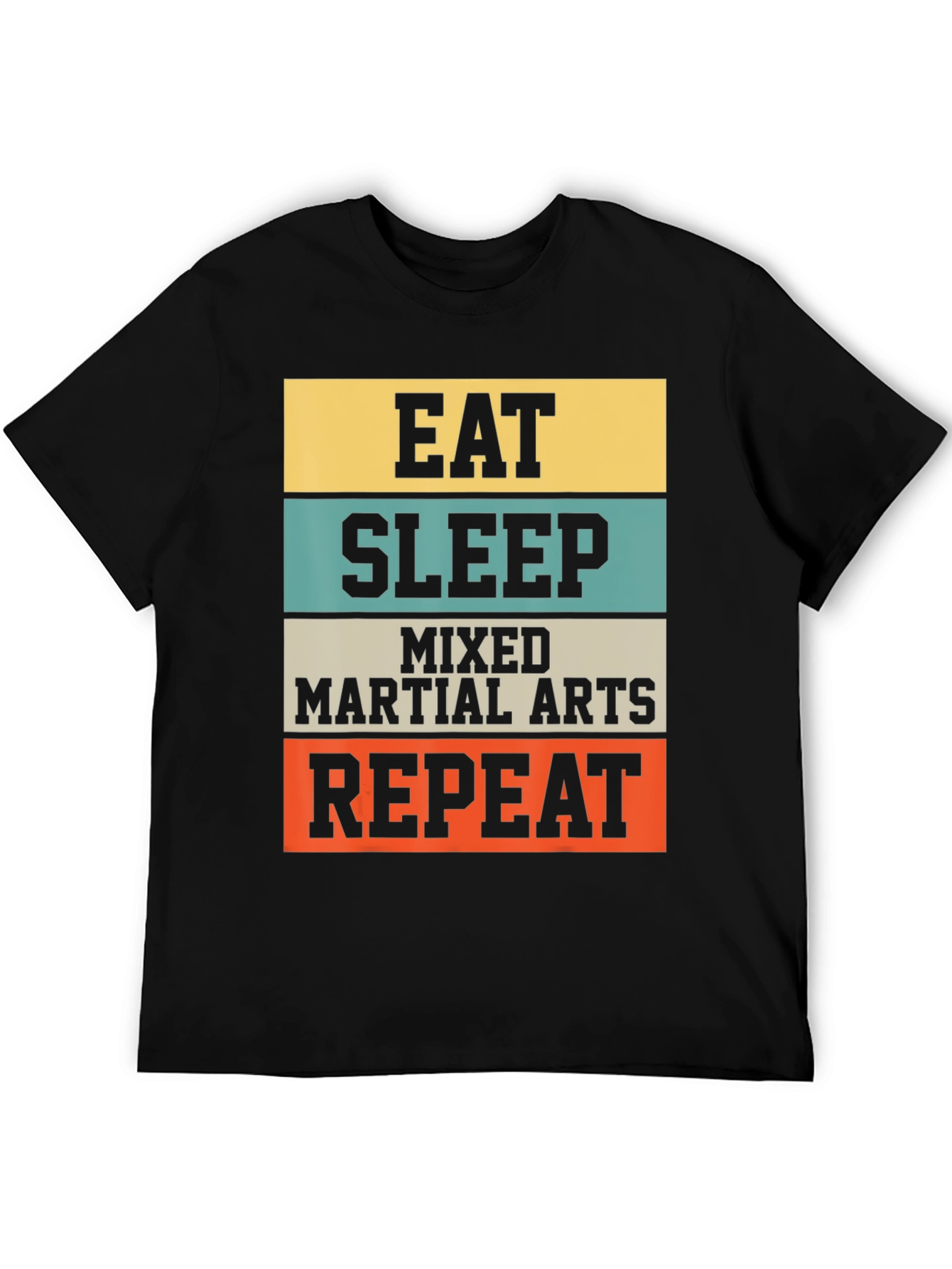 Eat Sleep MMA Repeat Black T-Shirt