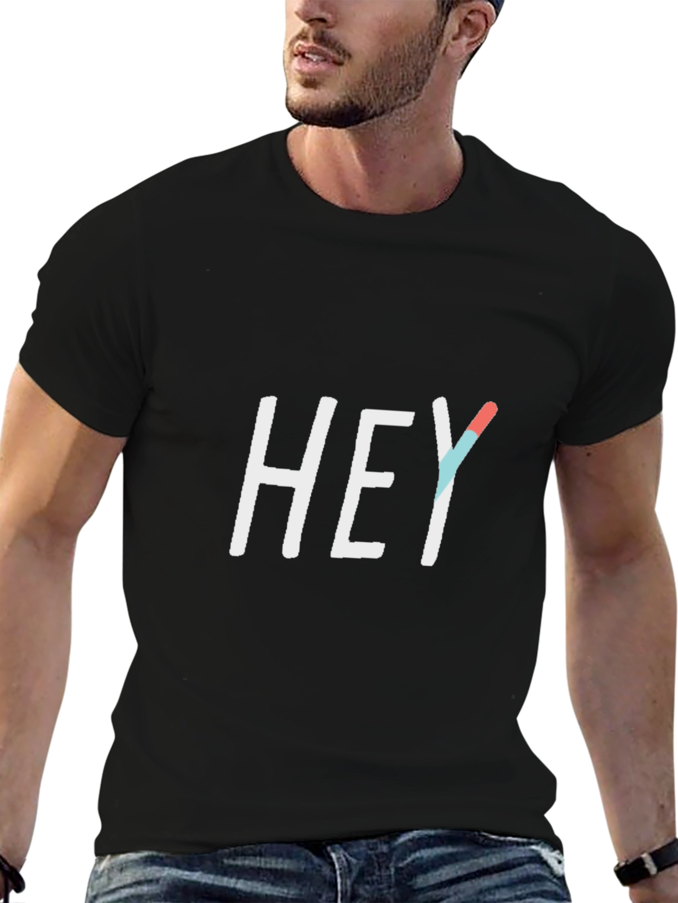 Hey Graphic Tee - Casual Comfort