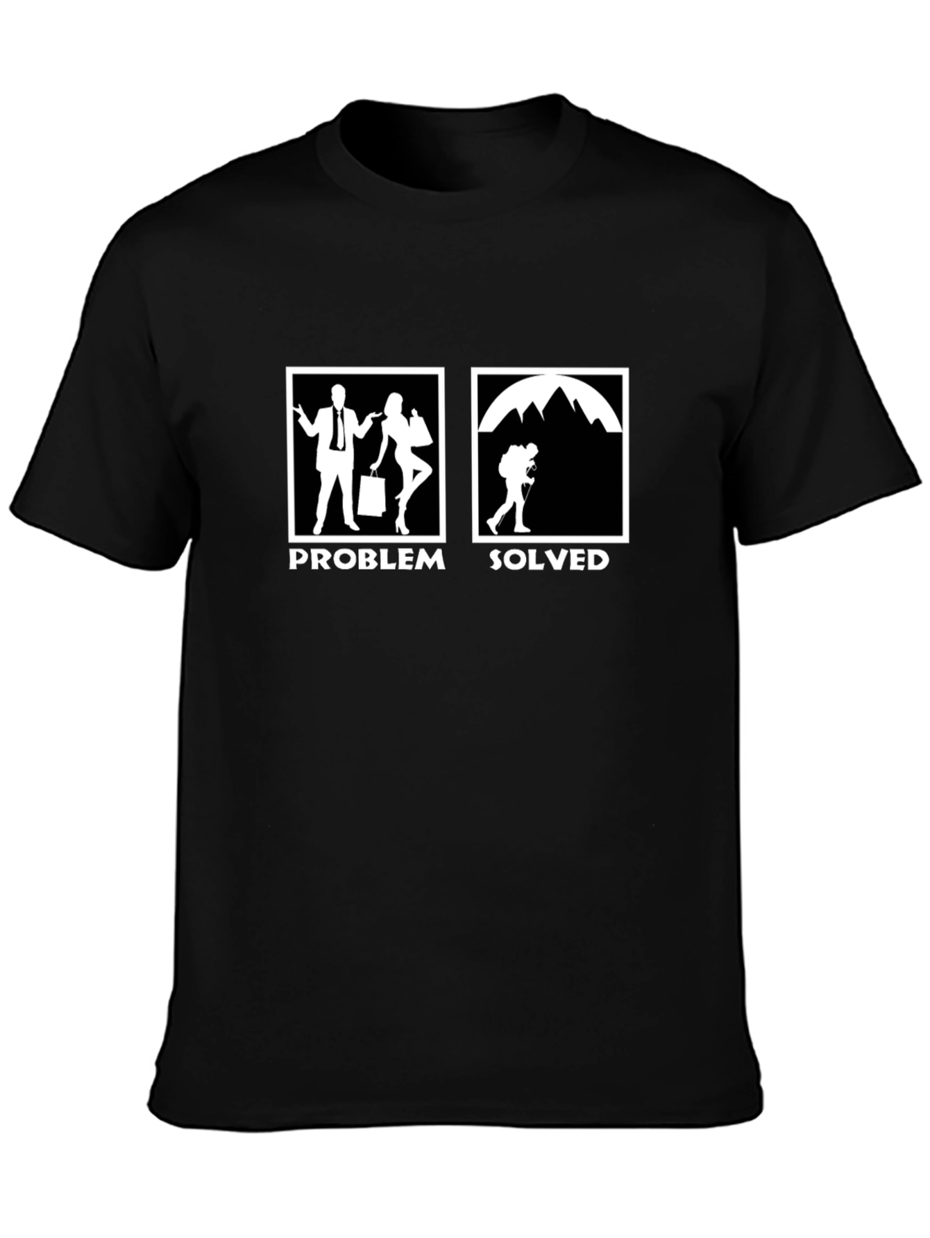 Problem Solved Hiking T-Shirt - Funny Outdoor Tee