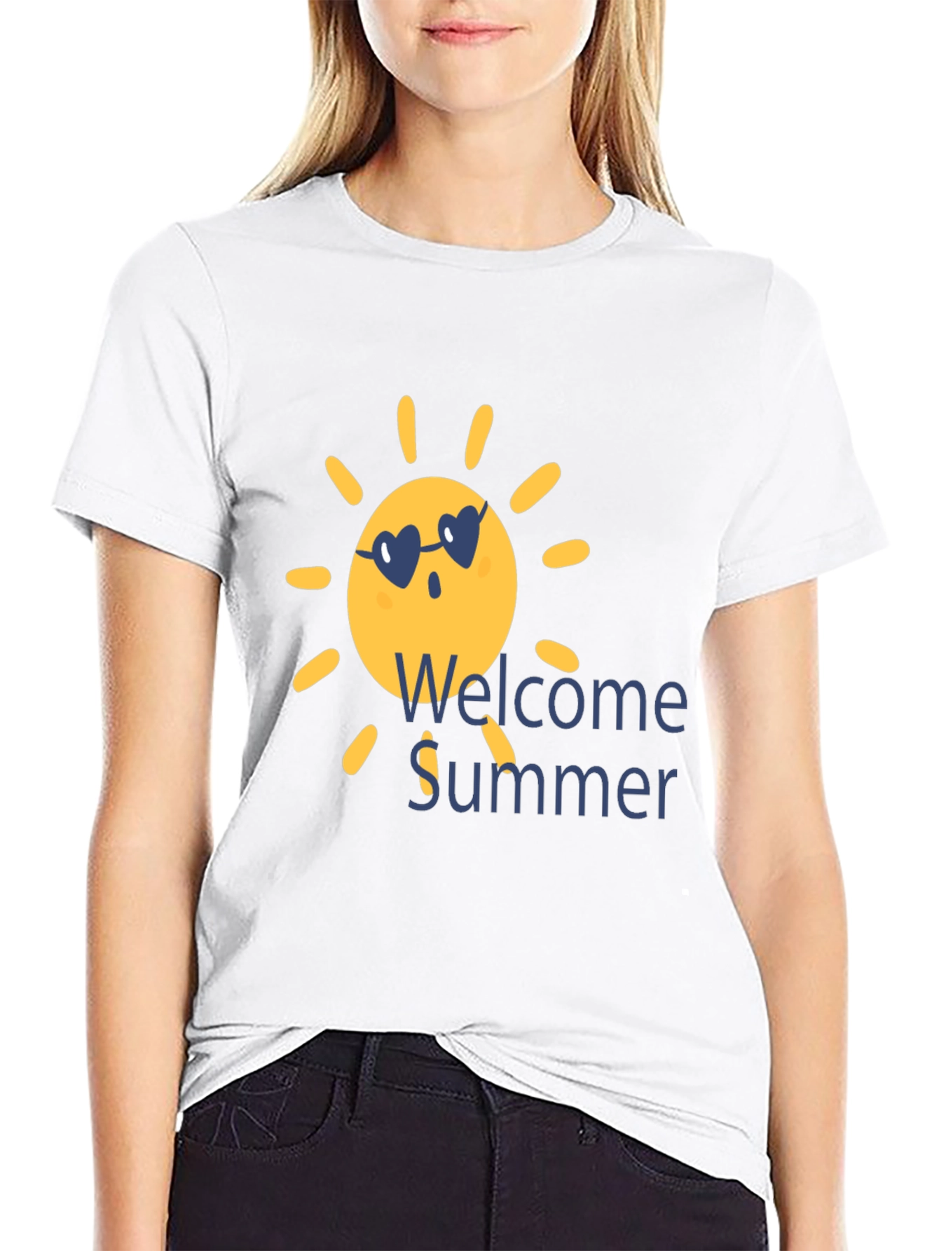 Welcome Summer T-Shirt -  Cute Sun Graphic Tee