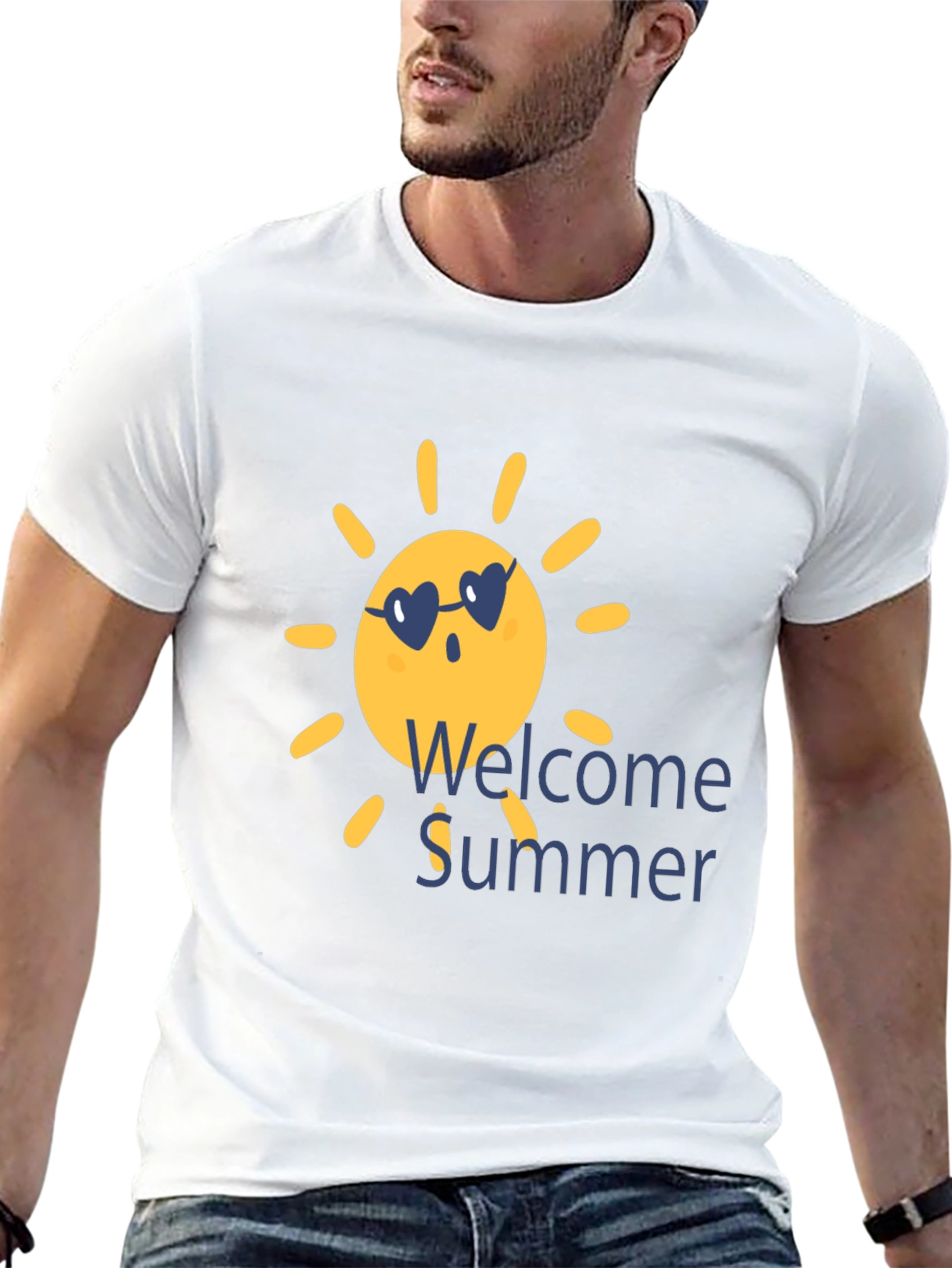 Welcome Summer T-Shirt -  Cute Sun Graphic Tee