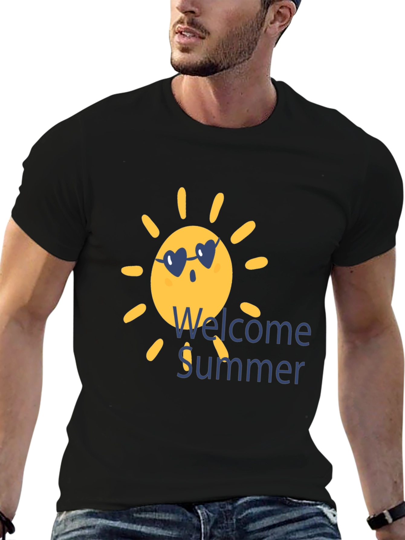 Welcome Summer T-Shirt -  Cute Sun Graphic Tee