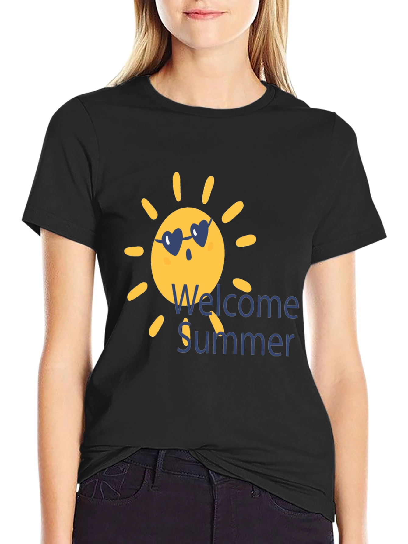Welcome Summer T-Shirt -  Cute Sun Graphic Tee