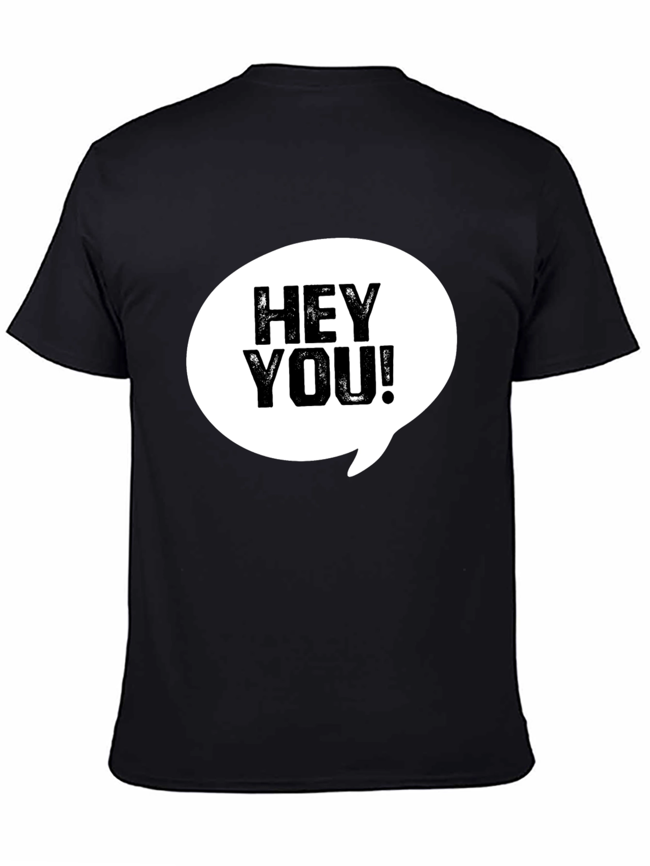Hey You! Graphic Print Crew Neck T-Shirt
