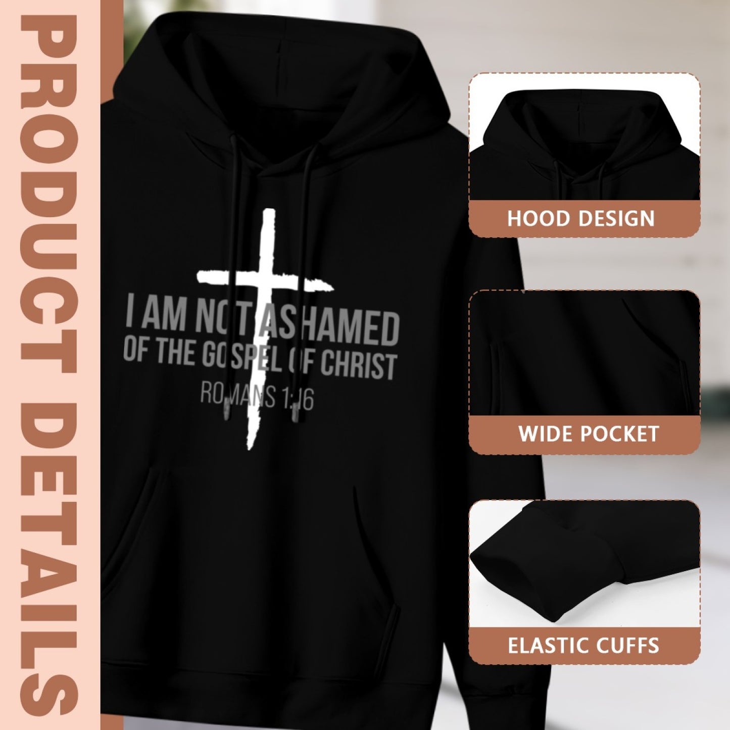New Trendy Unisex Black Hoodie - Colorful Dragonfly Print - Cozy Pullover - American Direct Shipping
